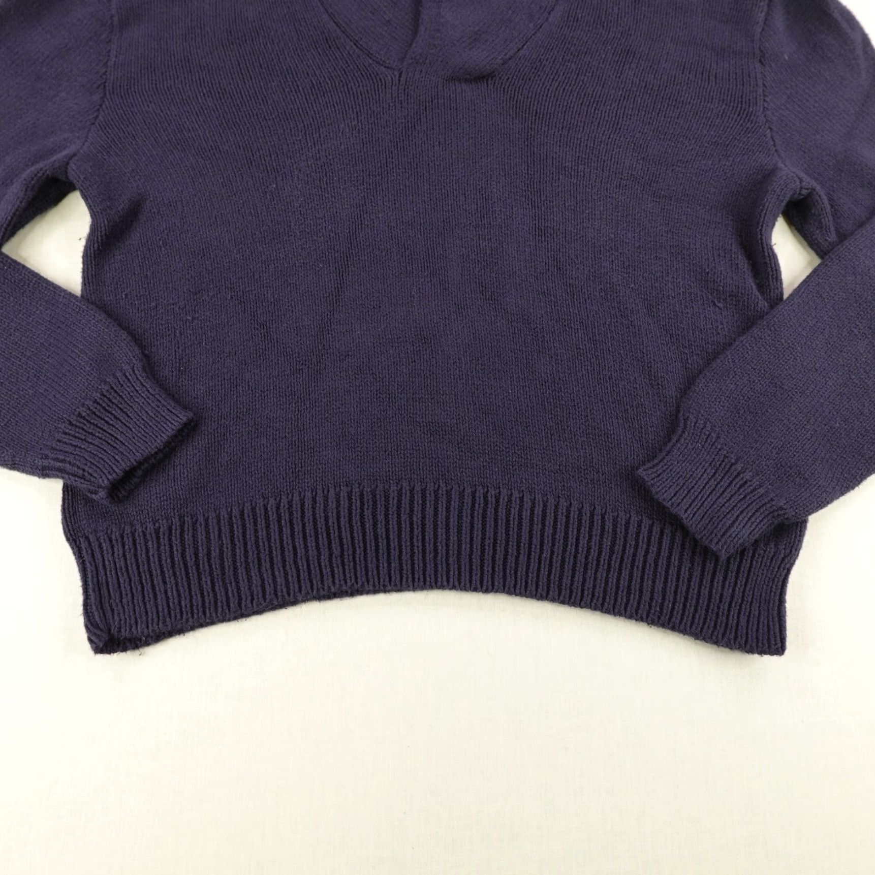 Polo Ralph Lauren VINTAGE Polo Ralph Lauren Sweater Mens XL Blue Pullover Shawl Collar 90s Size US XL / EU 56 / 4 - 3 Thumbnail