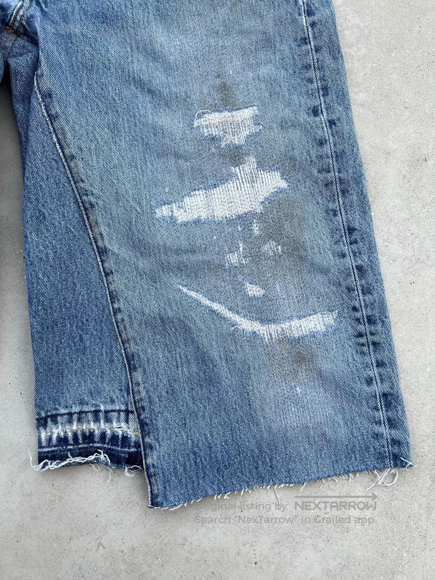 Vintage Vintage 90s Levis Baggy Cropped Jeans. Size US 33 - 3 Thumbnail