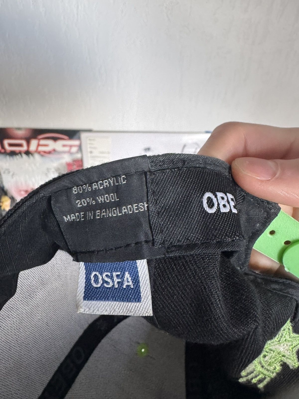 Obey Obey Neon Green Logo Snapback Cap Y2K Rap style Size ONE SIZE - 8 Thumbnail