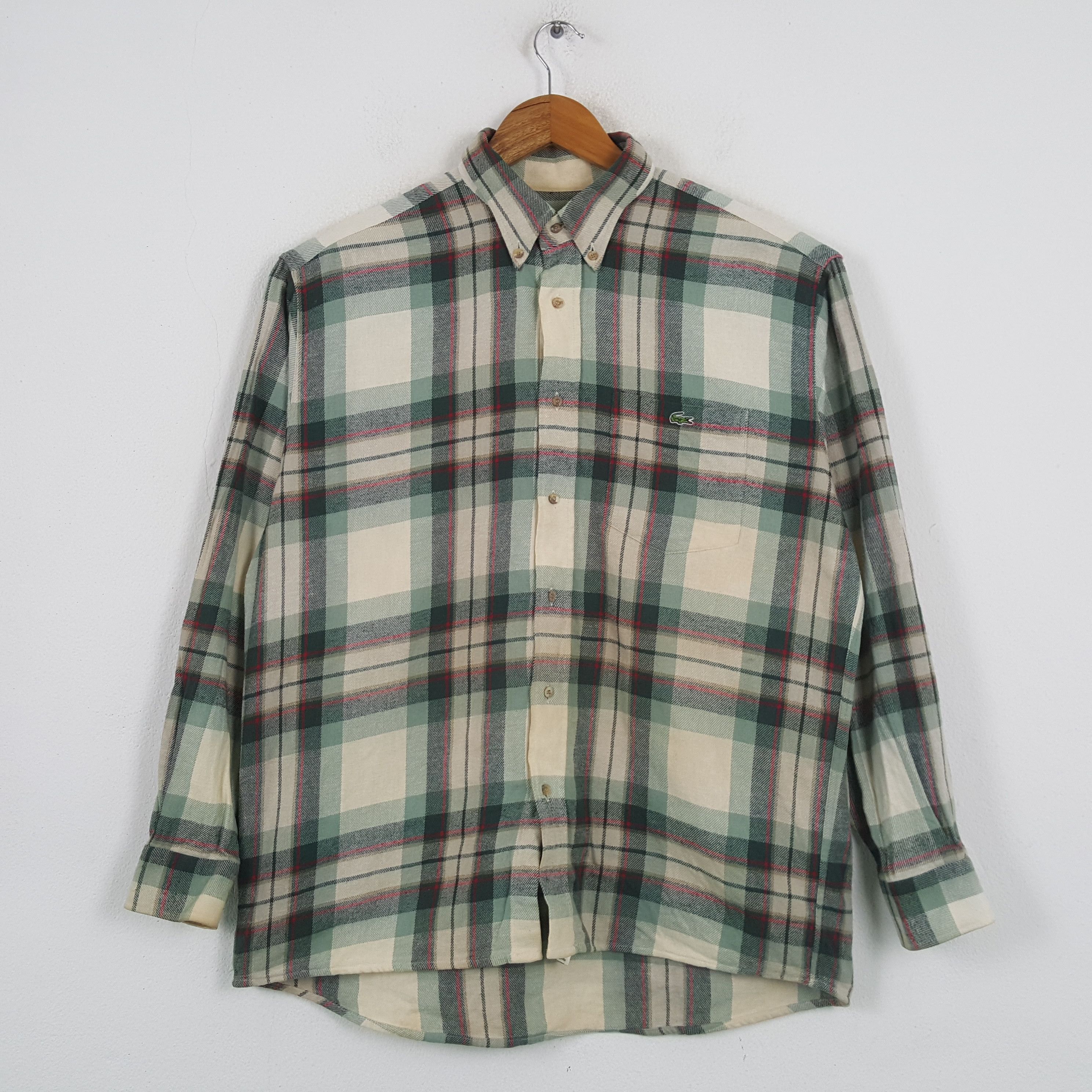 Designer × Lacoste × Vintage Vintage CHEMISE LACOSTE Block Design Shirt C285N71 Size US XXL / EU 58 / 5 - 1 Thumbnail