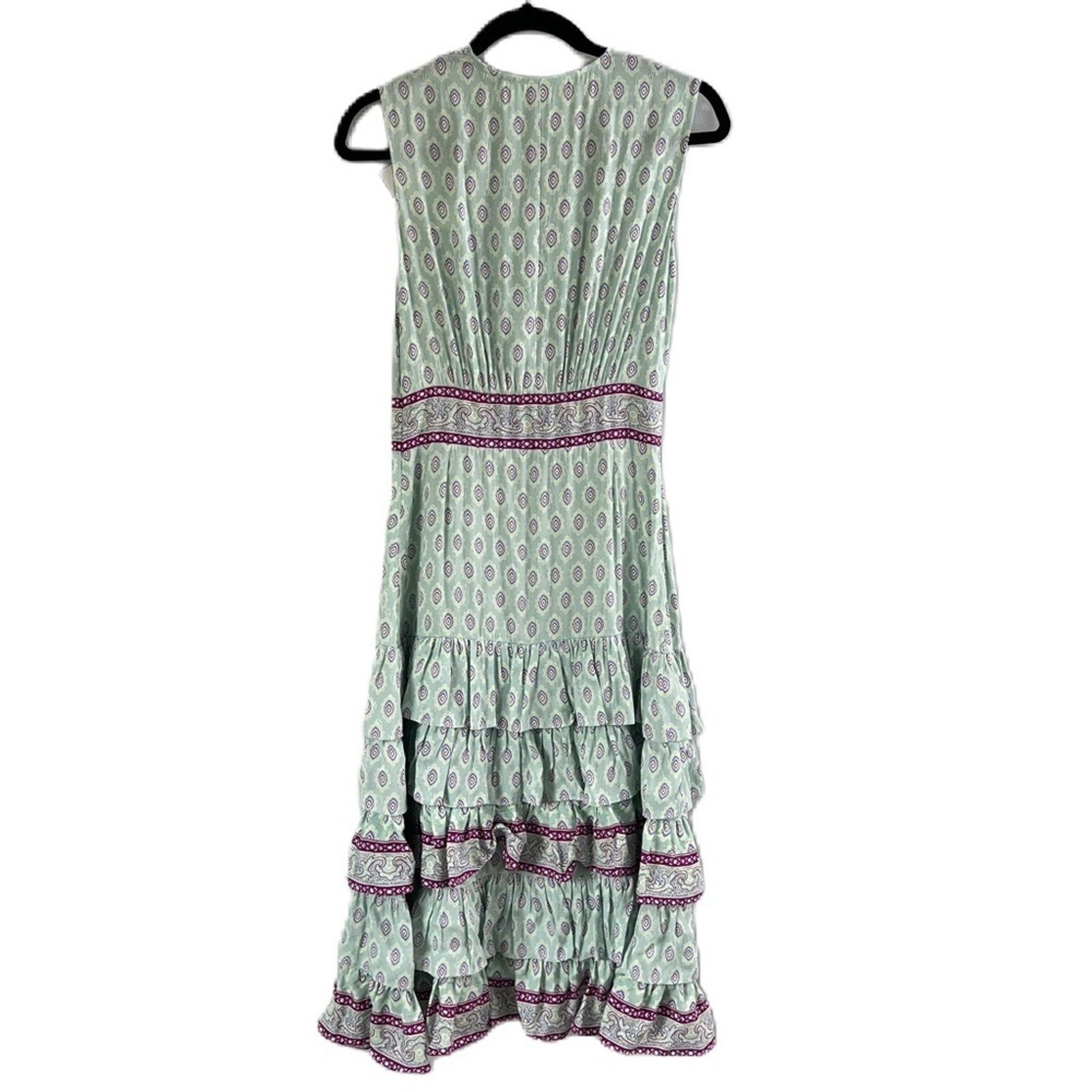Sandro NWT Sandro Paris Ruffle Tiered Midi Dress Sleeveless Size S / US 4 / IT 40 - 3 Thumbnail
