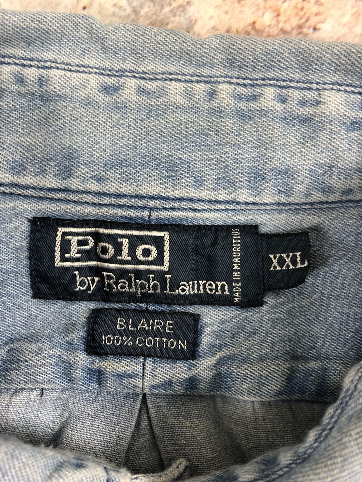 Polo Ralph Lauren × Vintage Polo Ralph Lauren vintage bear denim shirt Size US XXL / EU 58 / 5 - 4 Thumbnail