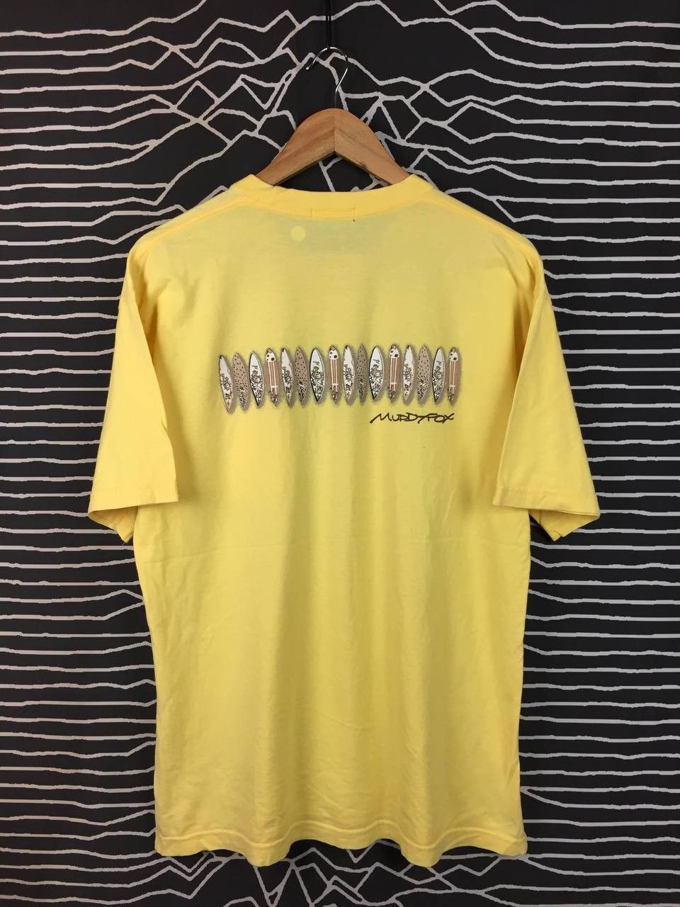 Vintage Vtg Muddy Fox Archive Surfboard Graphic Pocket Tee Size US M / EU 48-50 / 2 - 1 Thumbnail