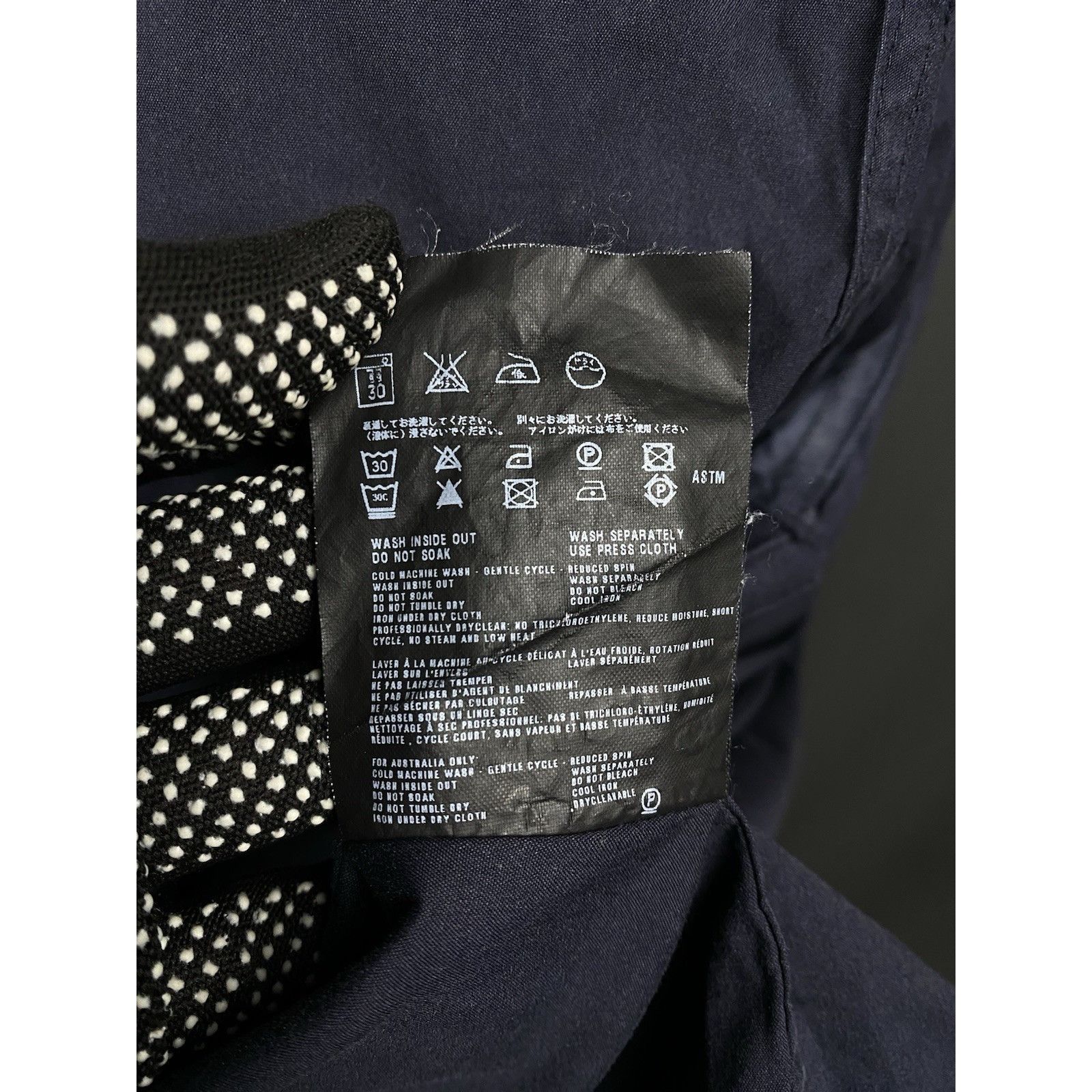 Prada Prada Red Tab Men's Blue Distressed Longsleeve Shirt Size 39 Size US S / EU 44-46 / 1 - 13 Thumbnail