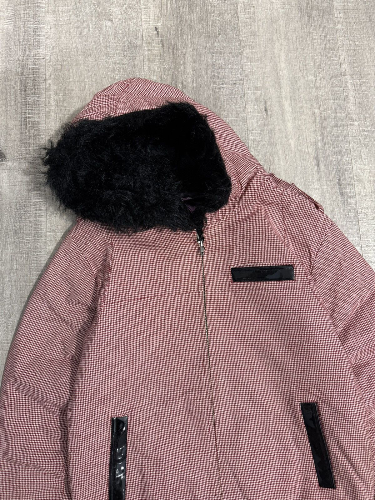 Le Grande Bleu (L.G.B.) Rocstar faux fur canvas ziphooded jacket Size US M / EU 48-50 / 2 - 6 Thumbnail