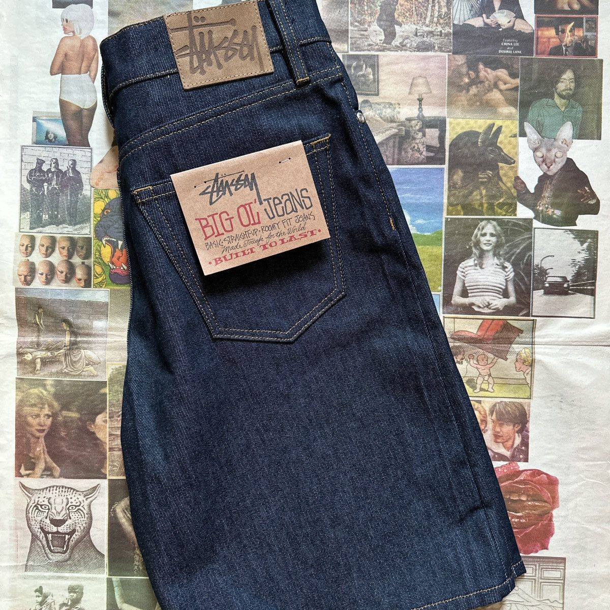 image of Stussy Big Ol Shorts Raw Denim Jorts 30 Ss24, Men's