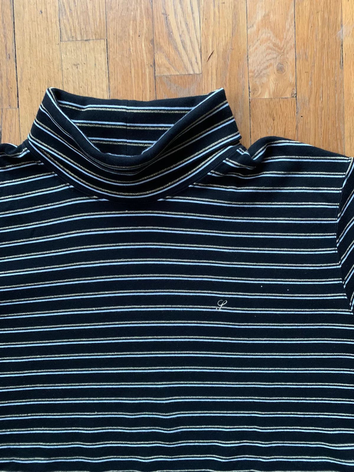 Supreme Supreme Black Gold Stripe Turtleneck Sweater X-Large FW16 Size US XL / EU 56 / 4 - 2 Thumbnail
