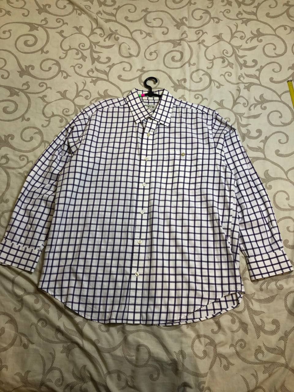 Orvis Orvis Purple Check Button Up Shirt – 100% Cotton Size US L / EU 52-54 / 3 - 1 Thumbnail