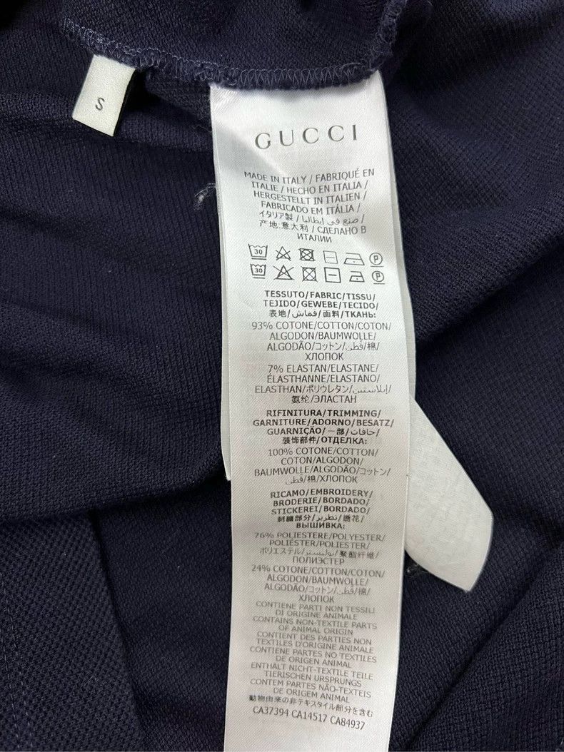 Gucci Gucci Embroidered LOGO short-sleeved POLO 2503-Nextarrow Size US S / EU 44-46 / 1 - 5 Thumbnail