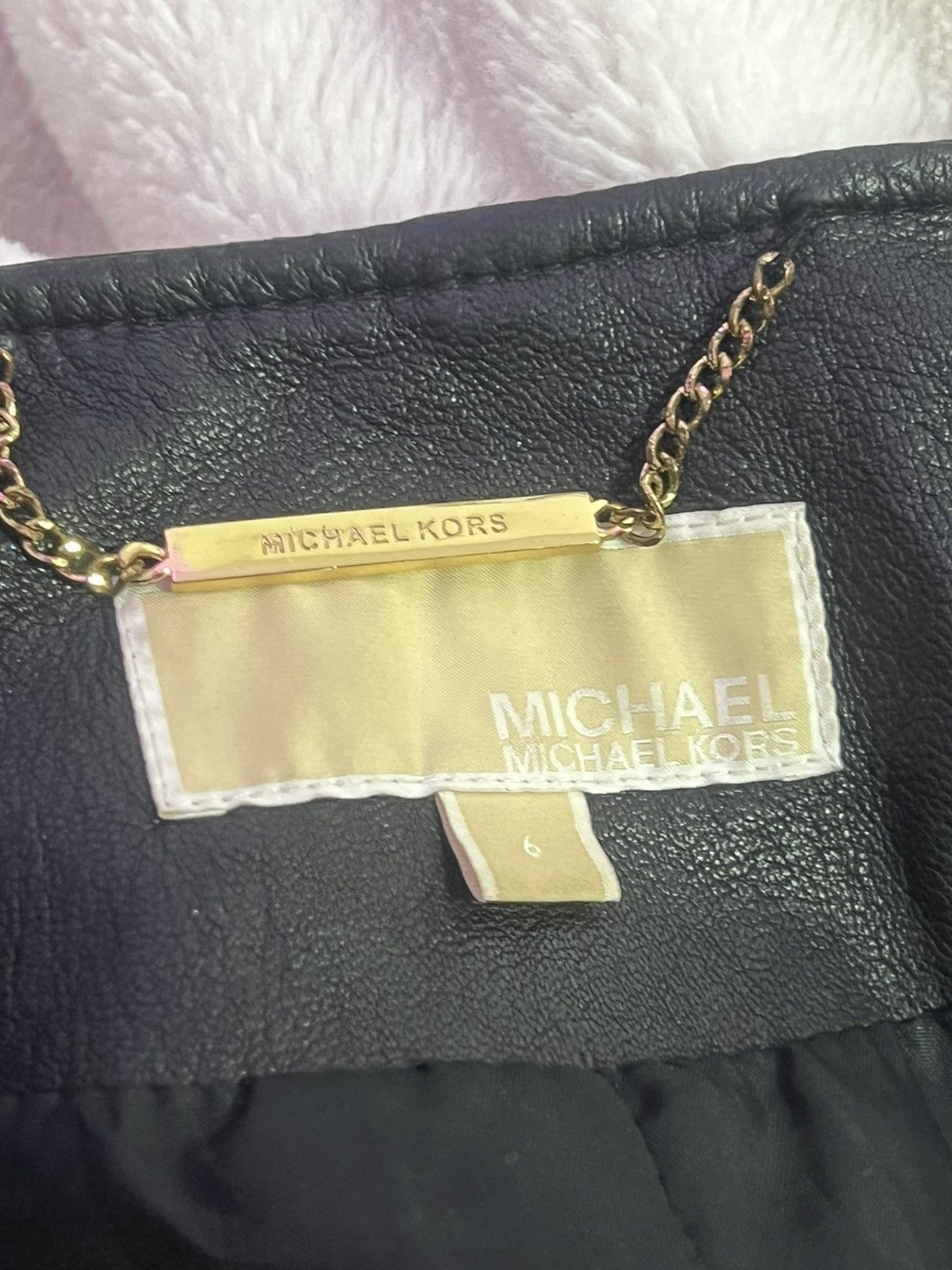 Michael Kors Michael Kors Leather Jacket Size S / US 4 / IT 40 - 11 Thumbnail