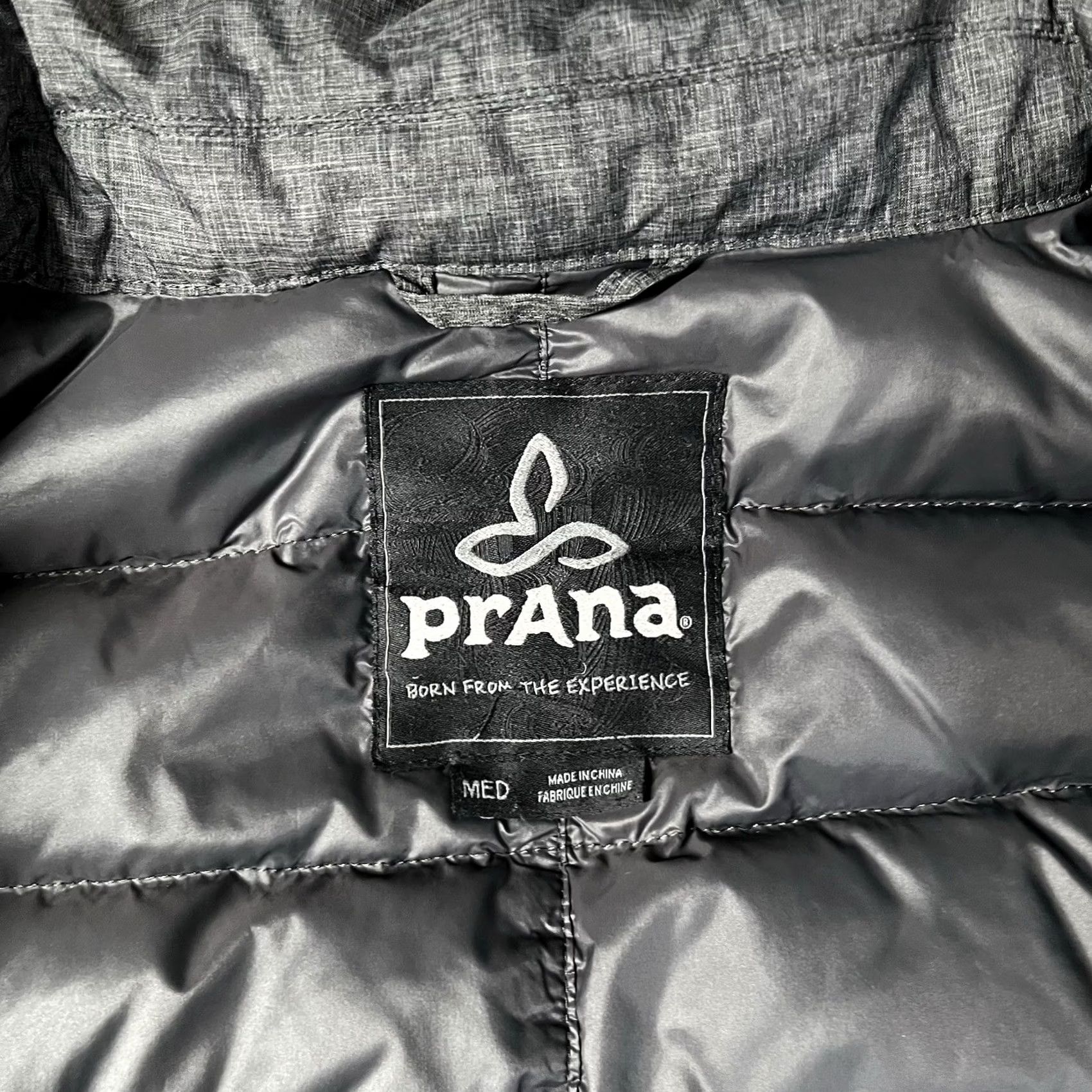 Prana Prana Jacket Womens M Gray Full Zip Goose Down Insulated Outdoor Winter Puffer Size M / US 6-8 / IT 42-44 - 2 Thumbnail
