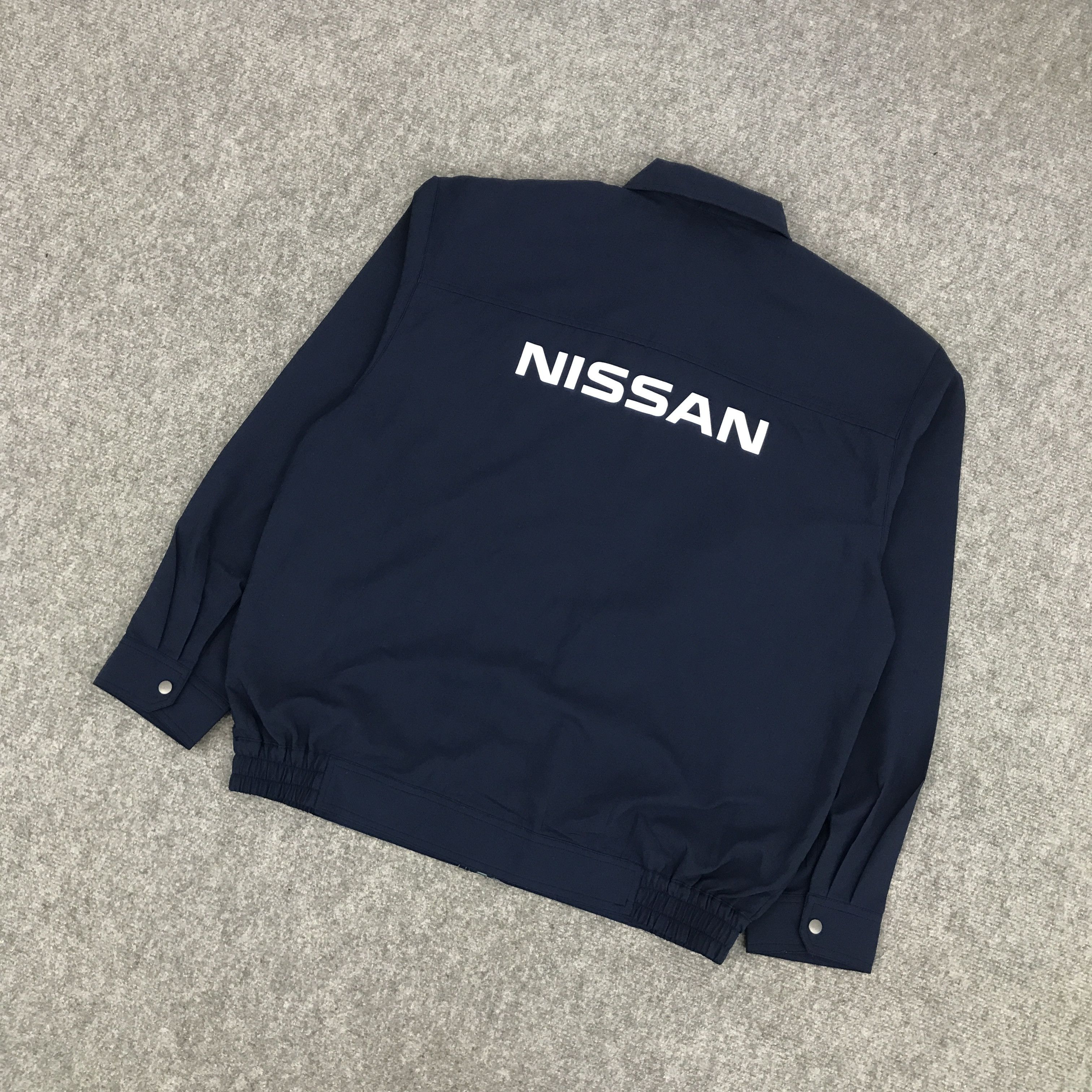 Japanese Brand NISSAN RACING WORK UNIFORM CUSTOM JACKET Size US L / EU 52-54 / 3 - 6 Thumbnail