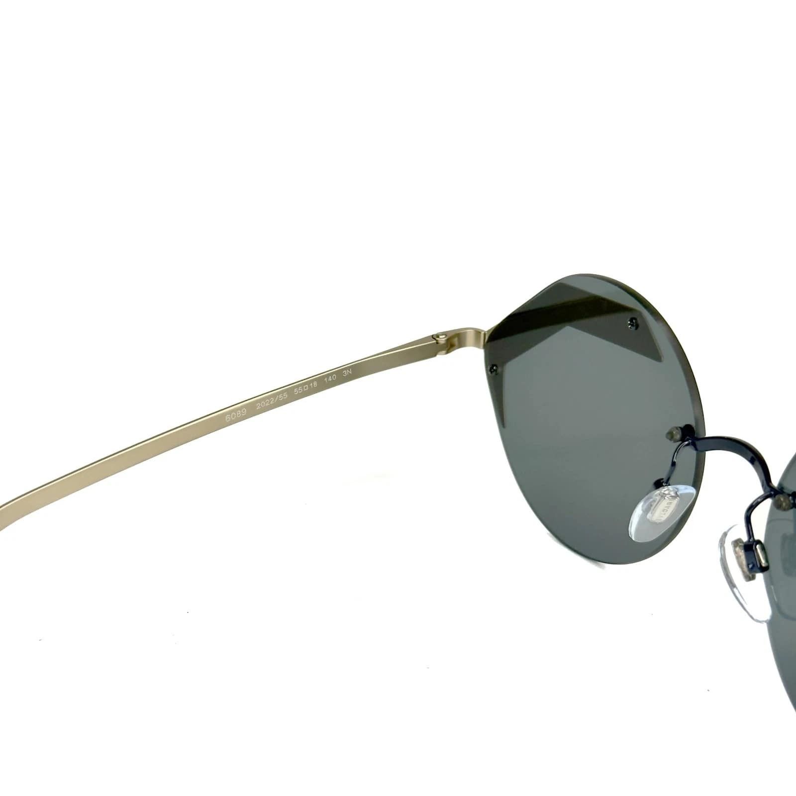 Bvlgari BVLGARI BV6089 6089 SERPENTEYES Gold Blue Round Sunglasses Size ONE SIZE - 2 Thumbnail