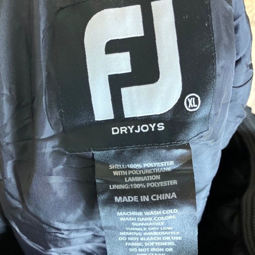 Nike Dryjoys by FootJoys Mens Pants Black Rain Windbreaker Lined Pull On XL Size US 33 - 4 Thumbnail