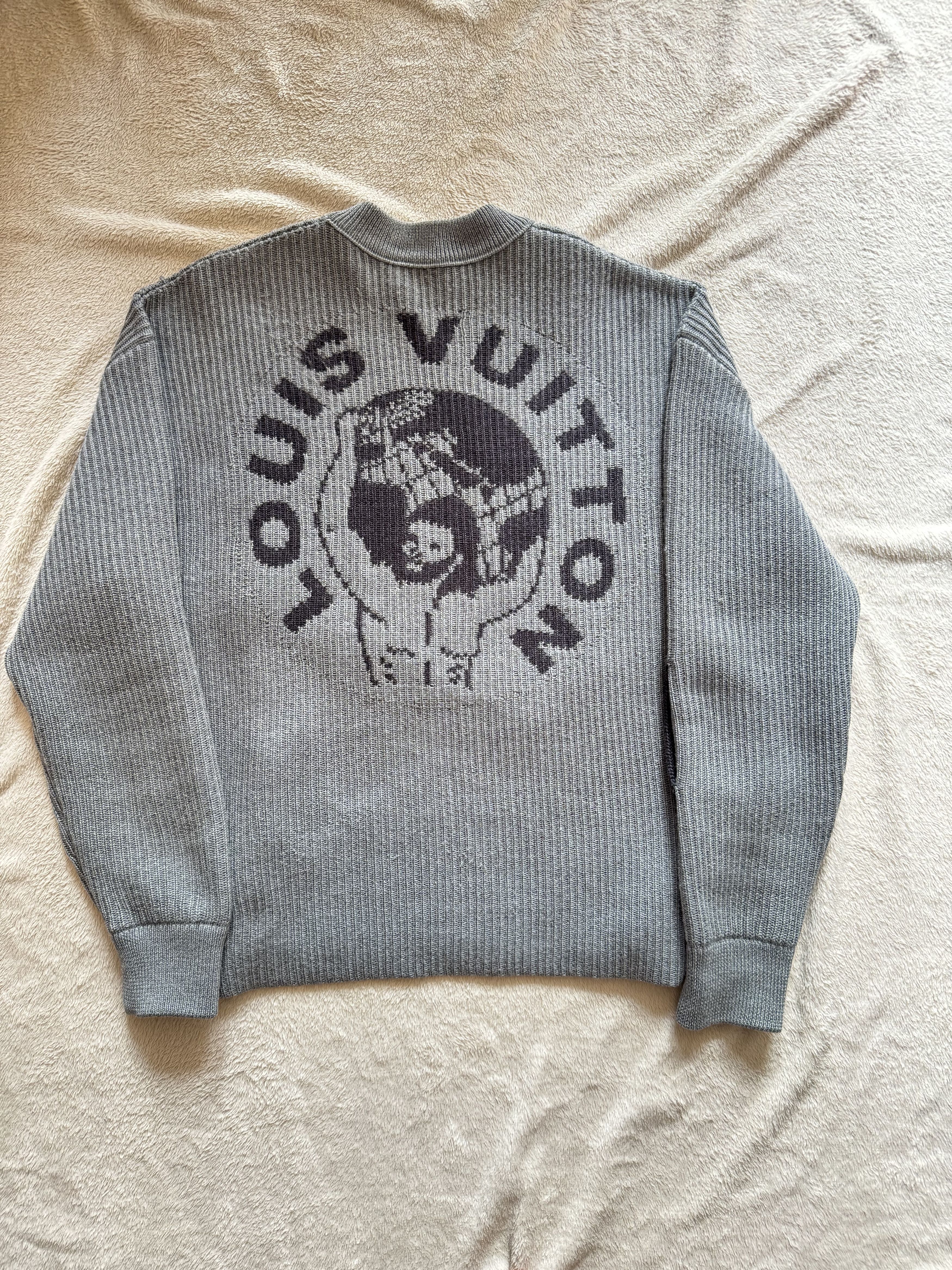 Louis Vuitton Louis Vuitton Wool Logo Back Slogan Embroidery Print Sweater Size US S / EU 44-46 / 1 - 1 Thumbnail