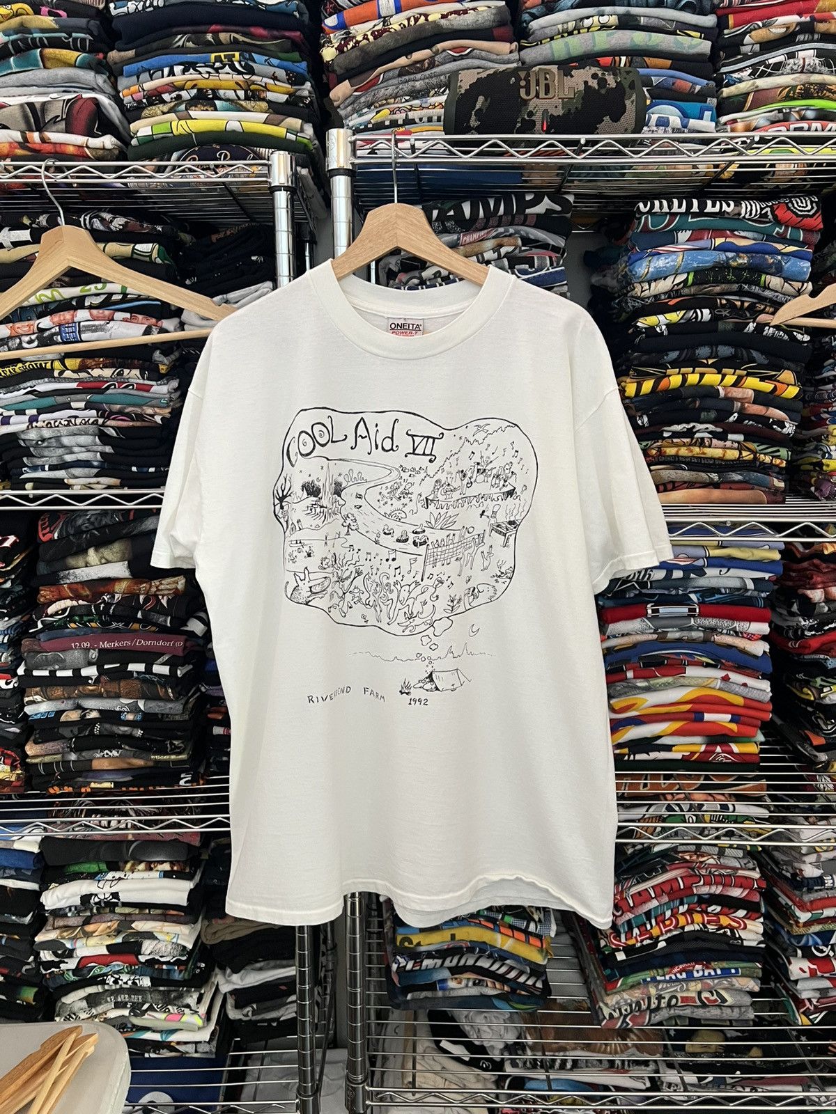Arts & Science 1992 Cool Aid VII Tour Single Stitch Riverbend Farm Tee Size US XL / EU 56 / 4 - 1 Thumbnail