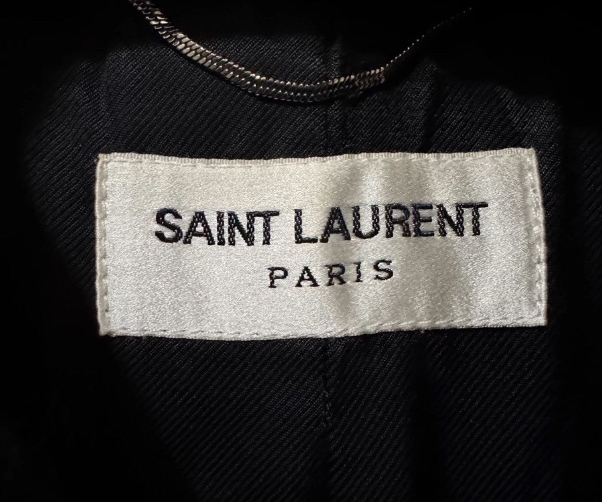 Saint Laurent Paris Saint Laurent 16SS Wool & Leather Paneled Varsity Jacket Size US M / EU 48-50 / 2 - 6 Thumbnail