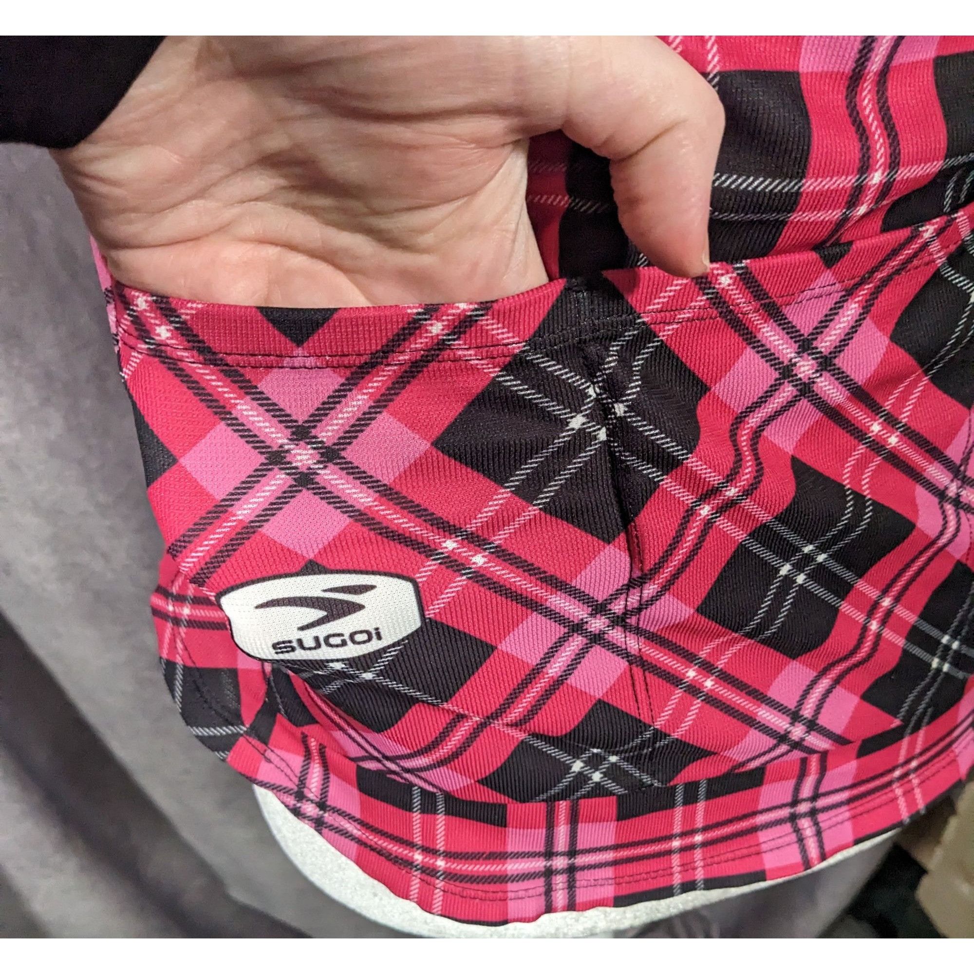 Other Sugoi Lumber Jane Pink And Black Plaid Cycling Jersey With P Size S / US 4 / IT 40 - 17 Thumbnail