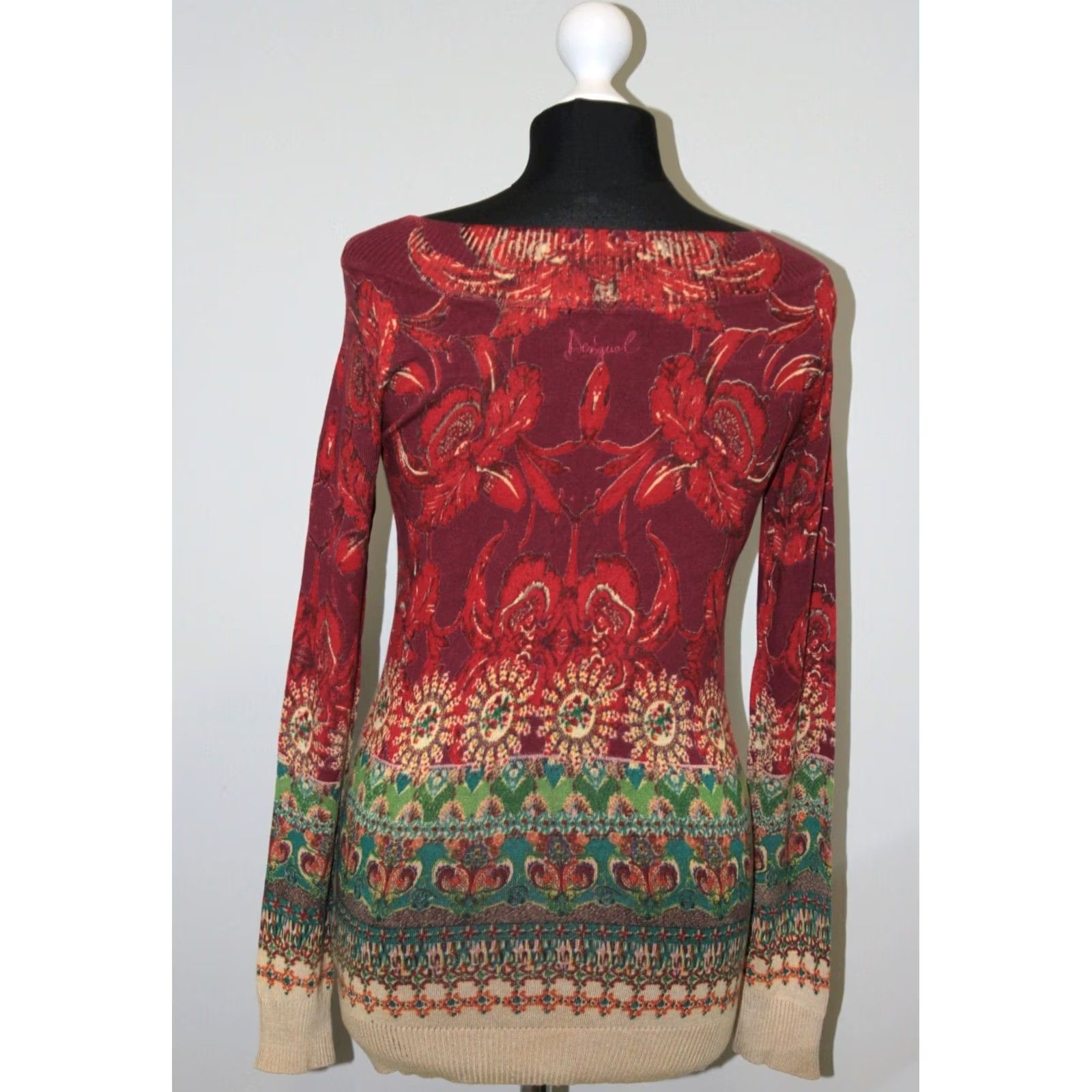 Desigual Desigual Jumper Pullover Womens Crew Neck Multicoloured Size S Size S / US 4 / IT 40 - 4 Thumbnail