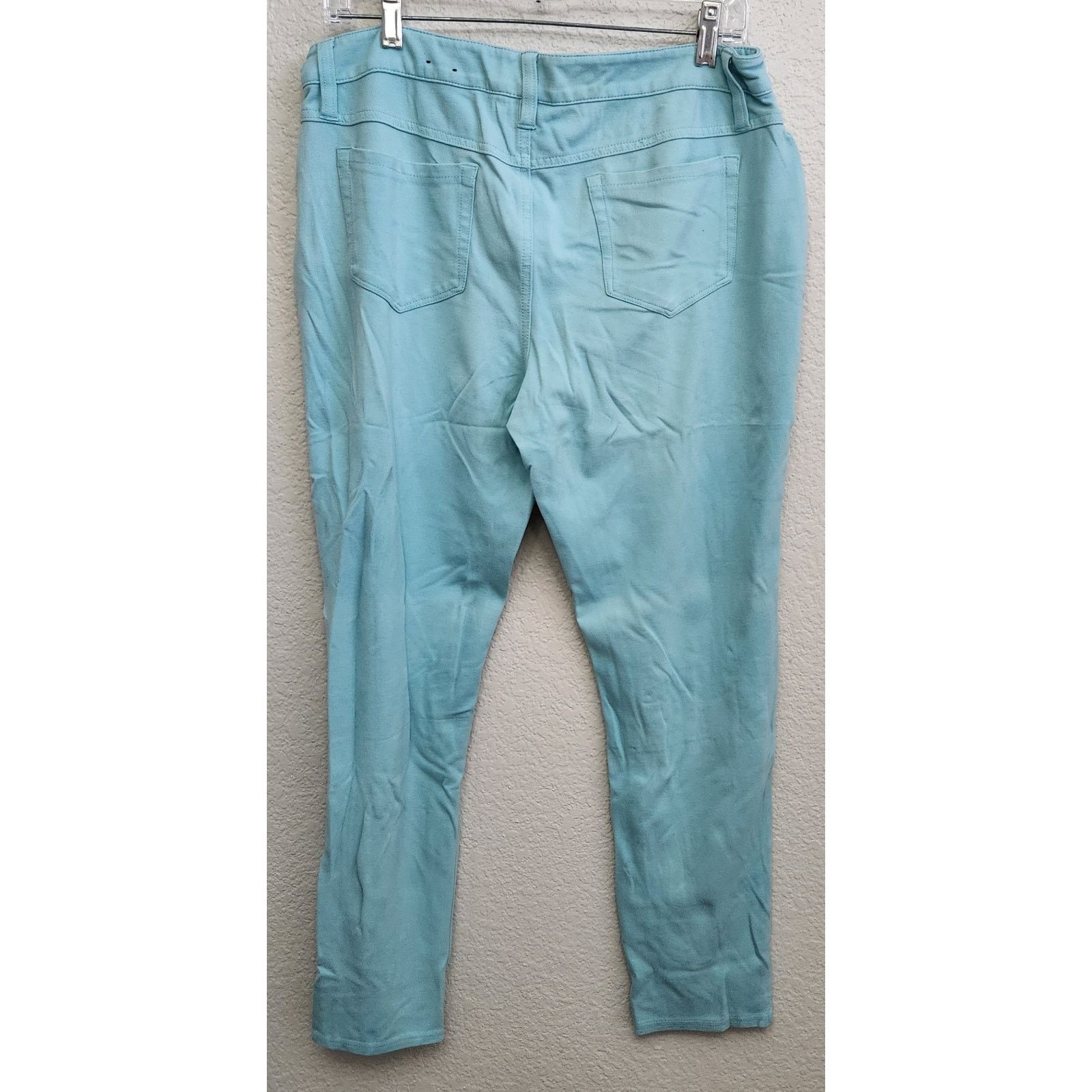 Other Cato Teal Blue Flat Front Jegging 14 Lightweight Tapered Leg Size 36" / US 14 / IT 50 - 3 Thumbnail
