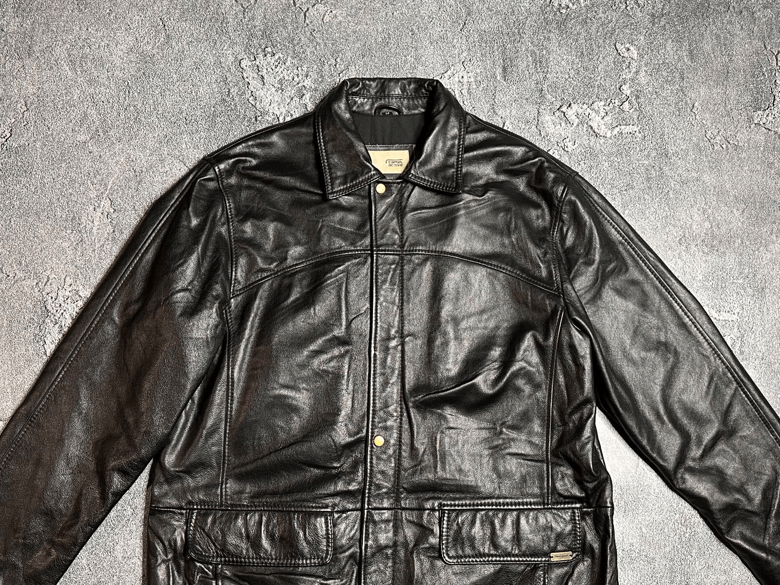 camel active Camel Active men's leather jacket 54 Size US XXL / EU 58 / 5 - 3 Thumbnail