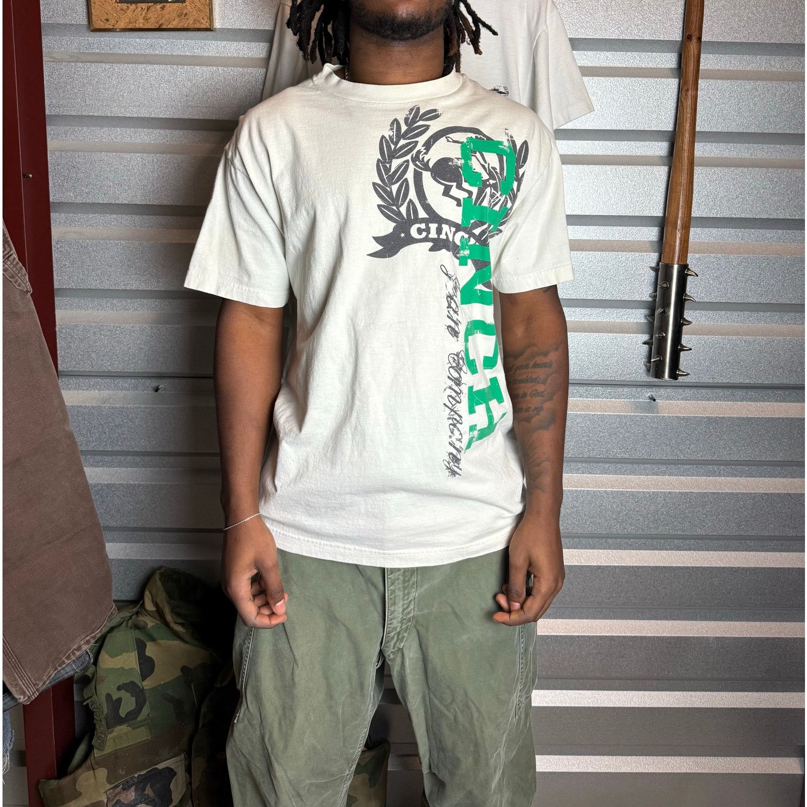 CINCH Cinch y2k green side hit T-shirt Size US L / EU 52-54 / 3 - 1 Thumbnail