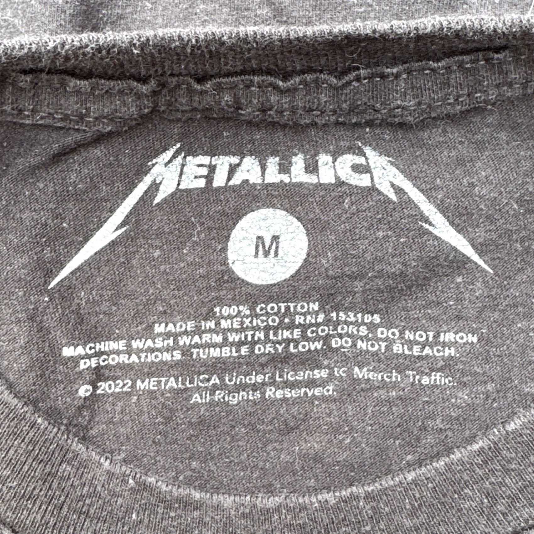 Vintage Metallica Shirt T-Shirt Black Adult Medium Grim Reaper Licensed Merch Mens Band 2022 Size US M / EU 48-50 / 2 - 4 Thumbnail