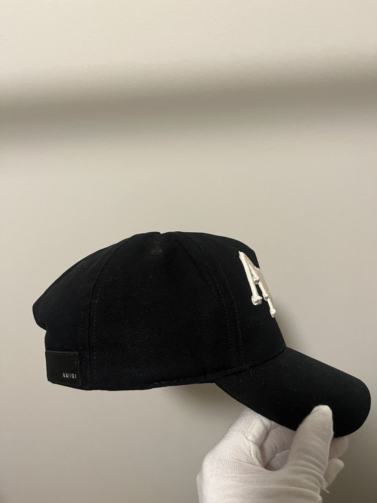 Amiri Black Staggered 'AMIRI' Canvas Cap Size ONE SIZE - 3 Thumbnail
