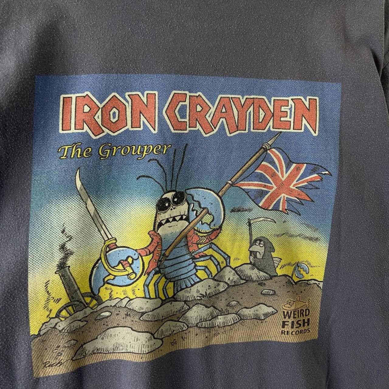 Band Tees Iron Crayden Vintage Rock Overprint Humor T-Shirt Size US XL / EU 56 / 4 - 4 Thumbnail