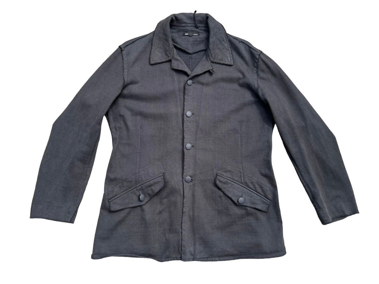 Vintage SLICK Japan Excavate Wax Cotton Cargo Button Jacket