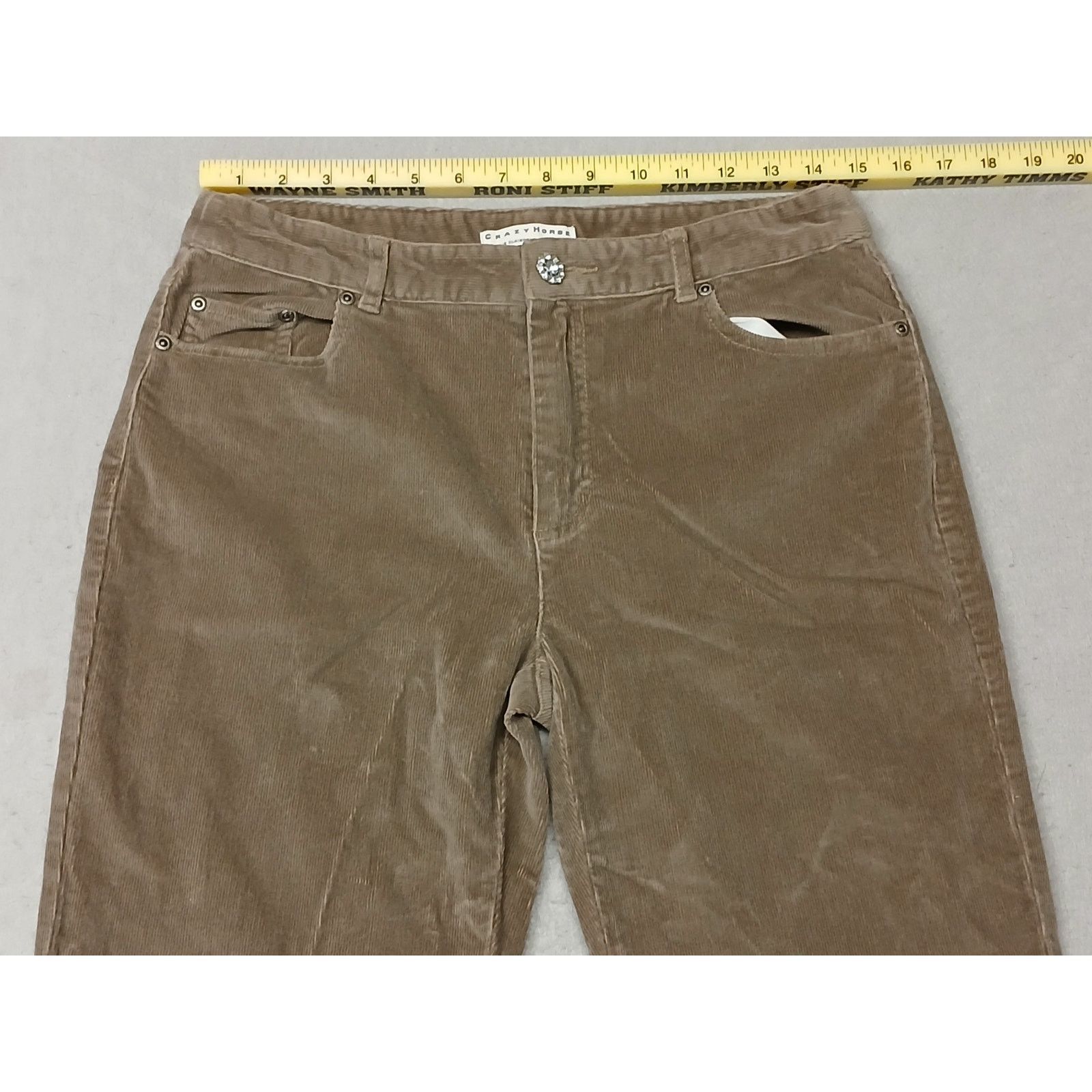 Other Crazy Horse (8) Vintage Brown Corduroy Relaxed Boot Cut Pant Size 30" / US 8 / IT 44 - 3 Thumbnail
