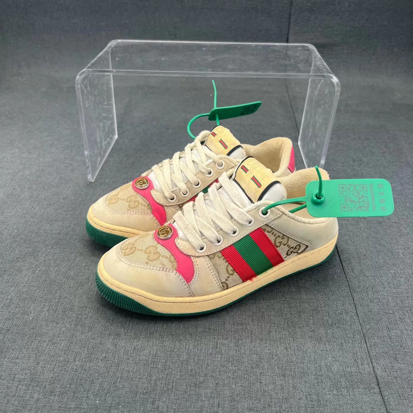 Gucci Gucci Rhyton Pink Women's 34.5 Worn, New Size US 4 / IT 34 - 1 Thumbnail