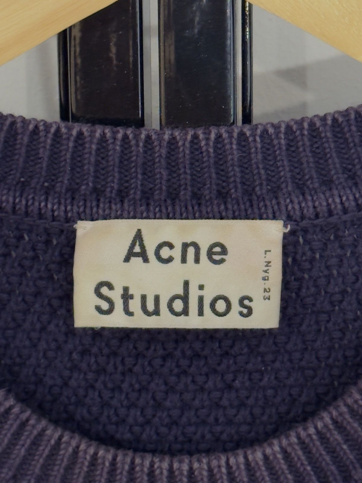Acne Studios Acne Studios Cusco Bubble sweatshirt in navy blue Size US XXS / EU 40 - 2 Thumbnail