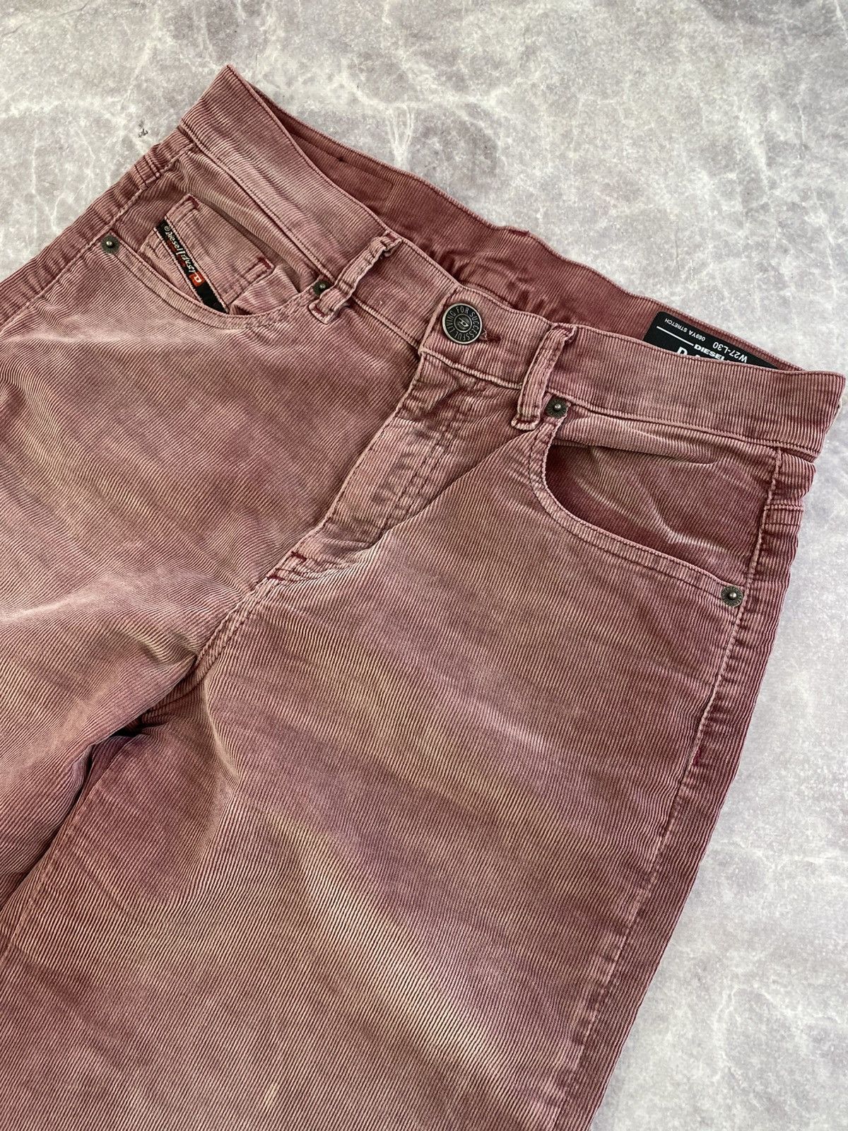 Diesel Diesel D-Akemi Corduroy Flared Baggy Pants Balenci Style Size 27" / US 4 / IT 40 - 2 Thumbnail
