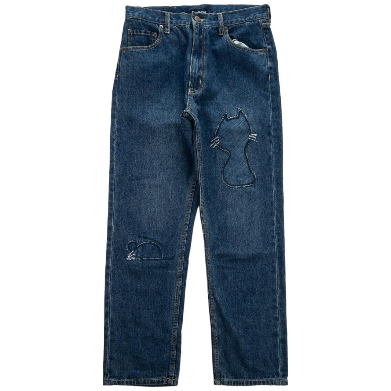 Issey Miyake Vintage Ne-Net by Issey Miyake Cat Patch Jeans Size W30 Size US 30 / EU 46 - 2 Thumbnail