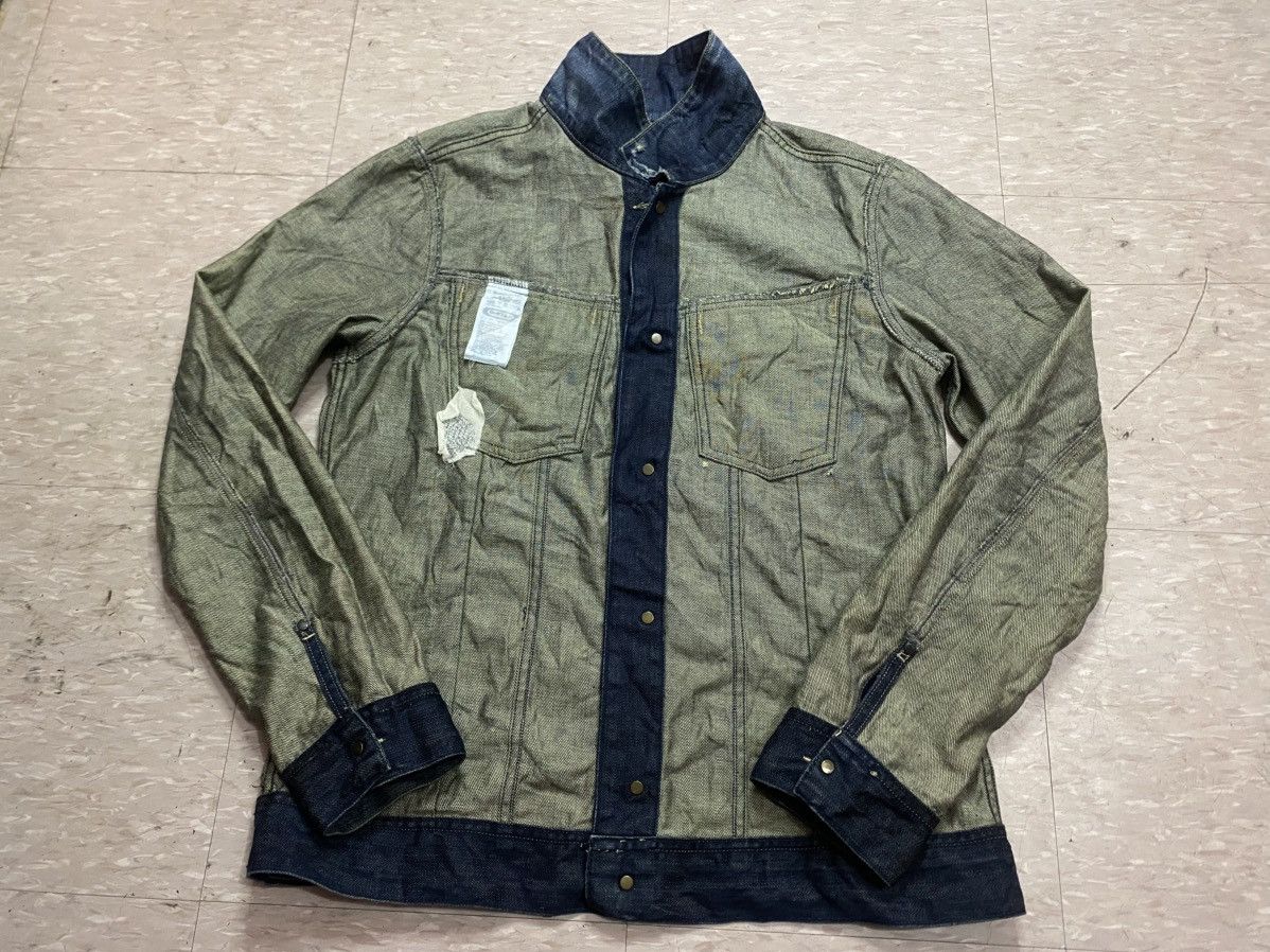 G-Star G-STAR RAW distressed denim jacket with logo patch Size US XL / EU 56 / 4 - 12 Thumbnail