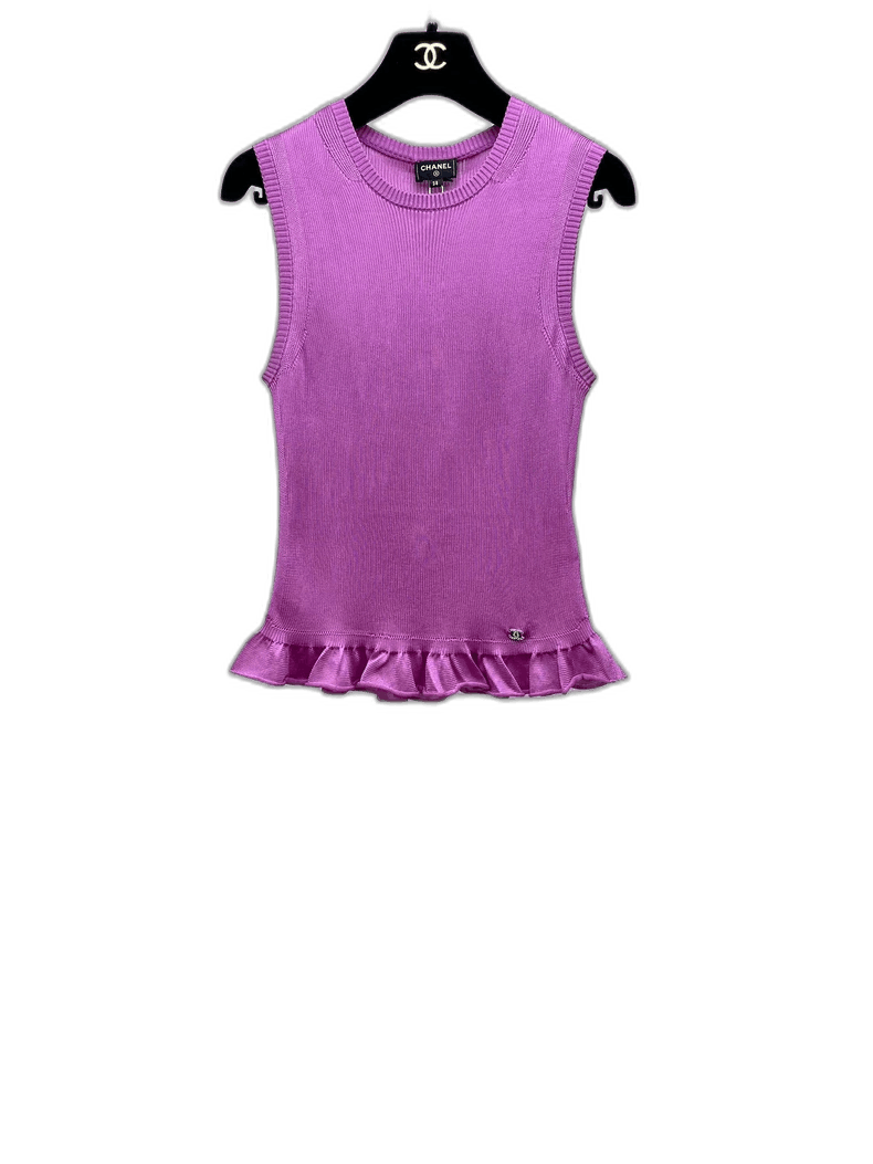 Chanel Chanel Sleeveless Ruffle Hem Top Size M / US 6-8 / IT 42-44 - 1 Thumbnail