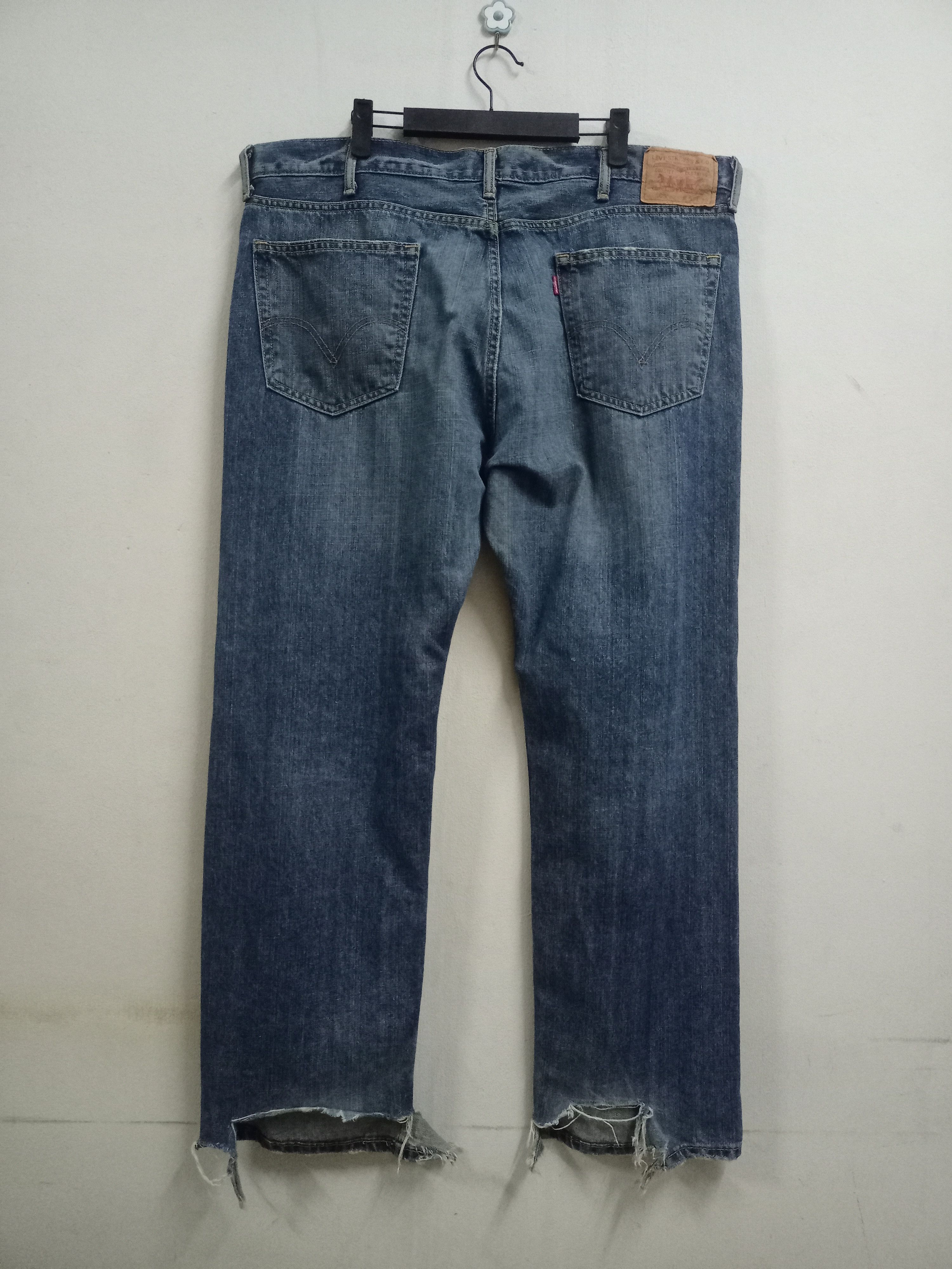Levi's × Levi's Vintage Clothing Vintage 90s Levis 505 Baggy Blue Wash Wide Jeans Size US 41 - 2 Thumbnail