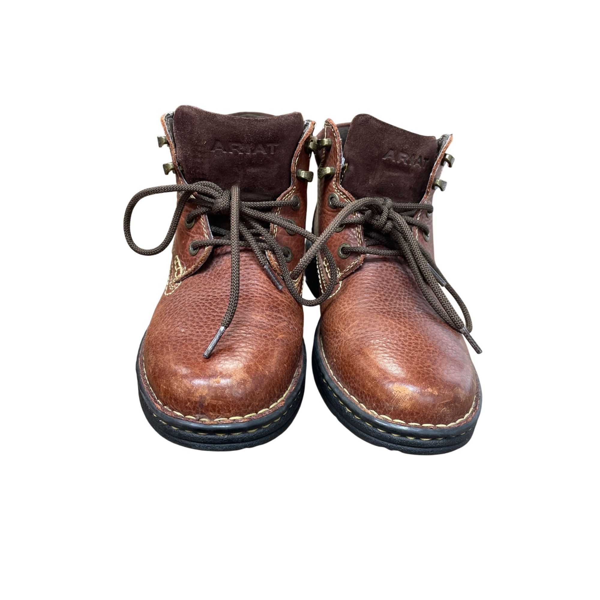 Ariat Ariat Womens Brown Leather Terrain Lace-Up Ankle Boots Size Size US 8 / IT 38 - 11 Thumbnail