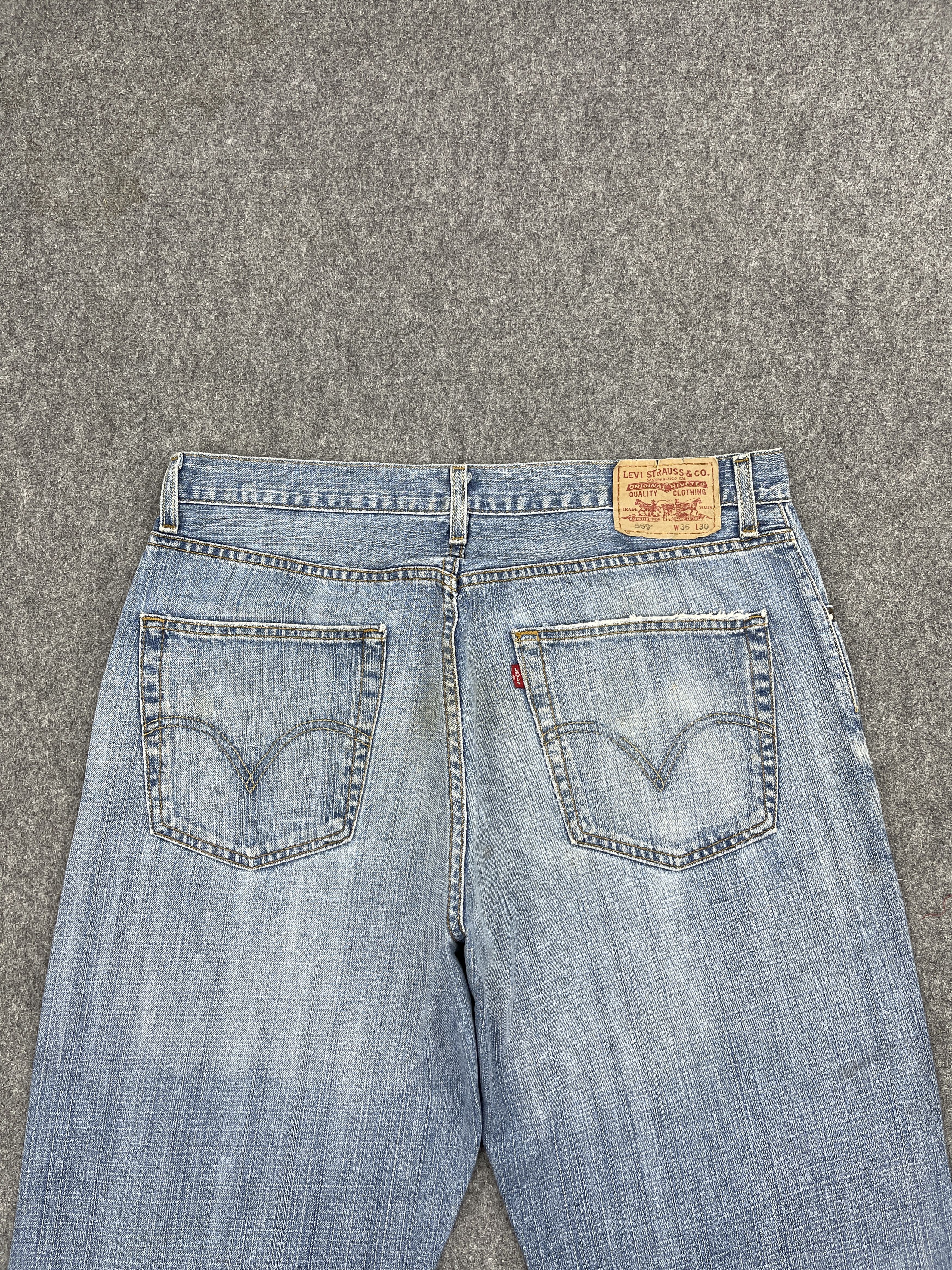 Levi's Vintage Levis 569 Loose Straight Baggy Jeans DP2511 Size US 35 - 4 Thumbnail