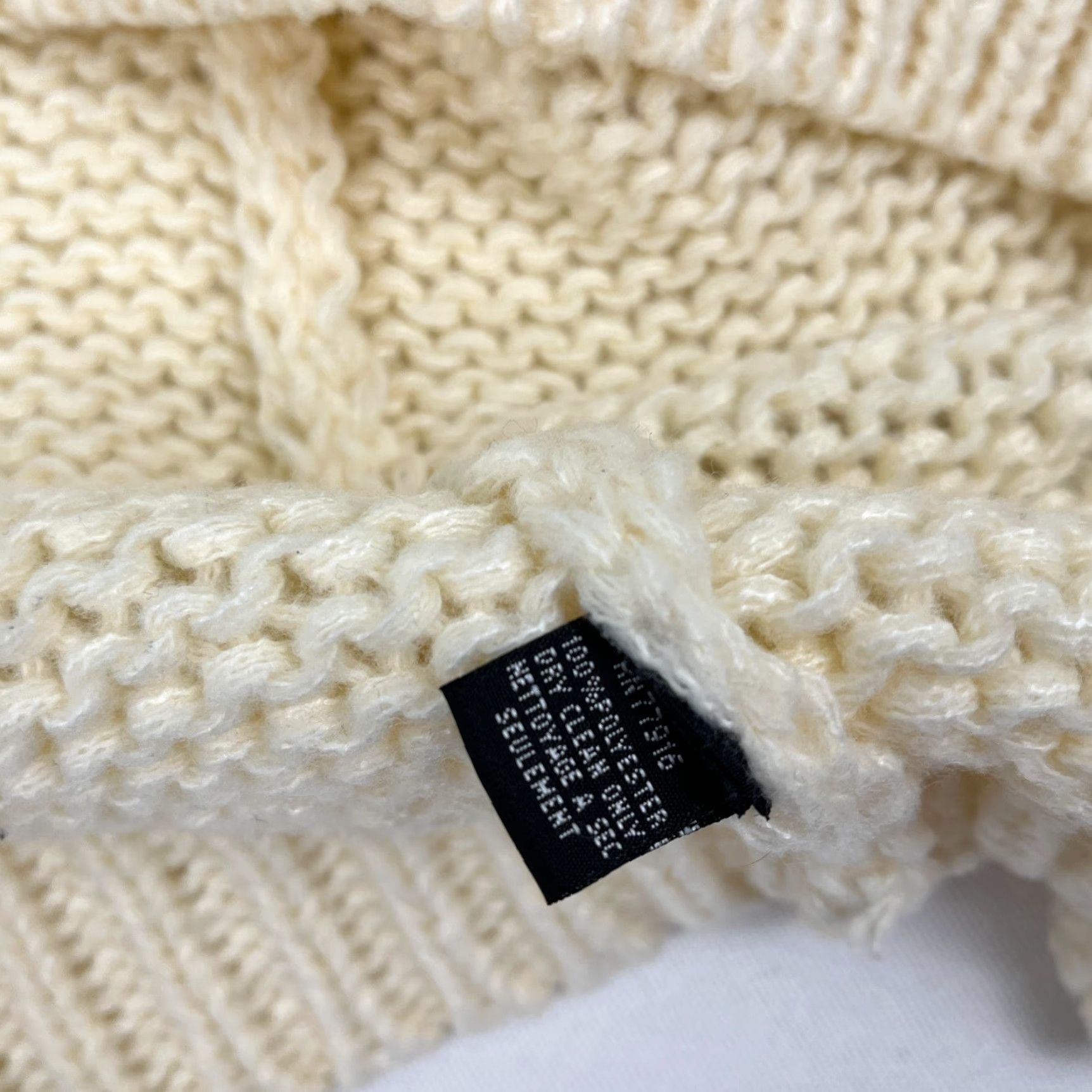 Anthropologie VINTAGE Anthropologie x Duchamp Cardigan Sweater Womens OS 3D Chunky Fruit Cream Novelty Size ONE SIZE - 7 Thumbnail