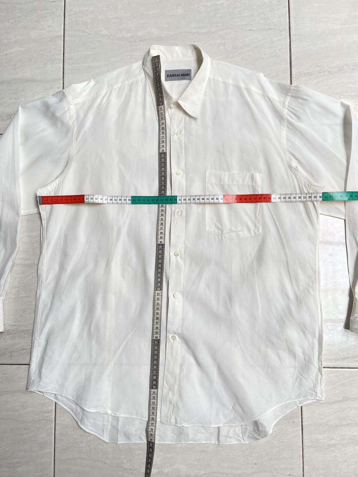 Kansai Yamamoto KANSAI MAN White Shirt Size US L / EU 52-54 / 3 - 2 Thumbnail