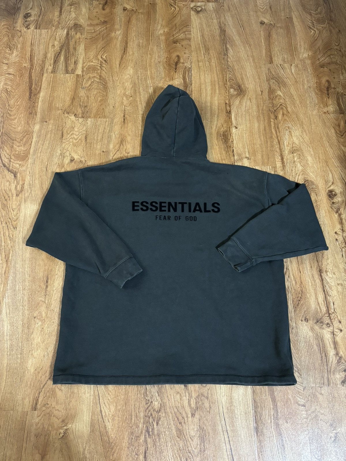Fear of God Essentials FW23 Jet Black Hoodie