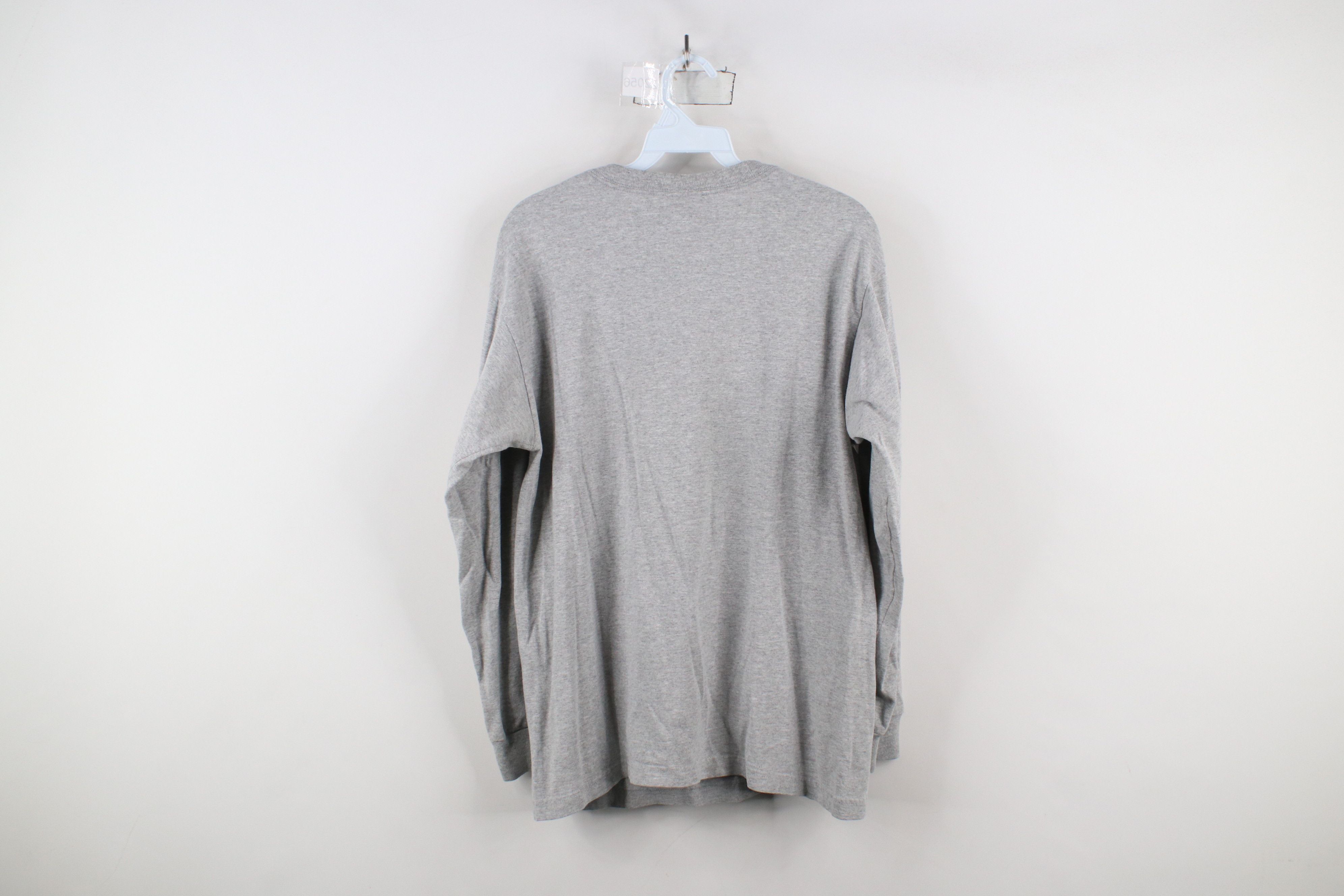 Adidas × Vintage Vintage Adidas Spell Out Big Logo Long Sleeve T-Shirt Gray Size US S / EU 44-46 / 1 - 12 Thumbnail