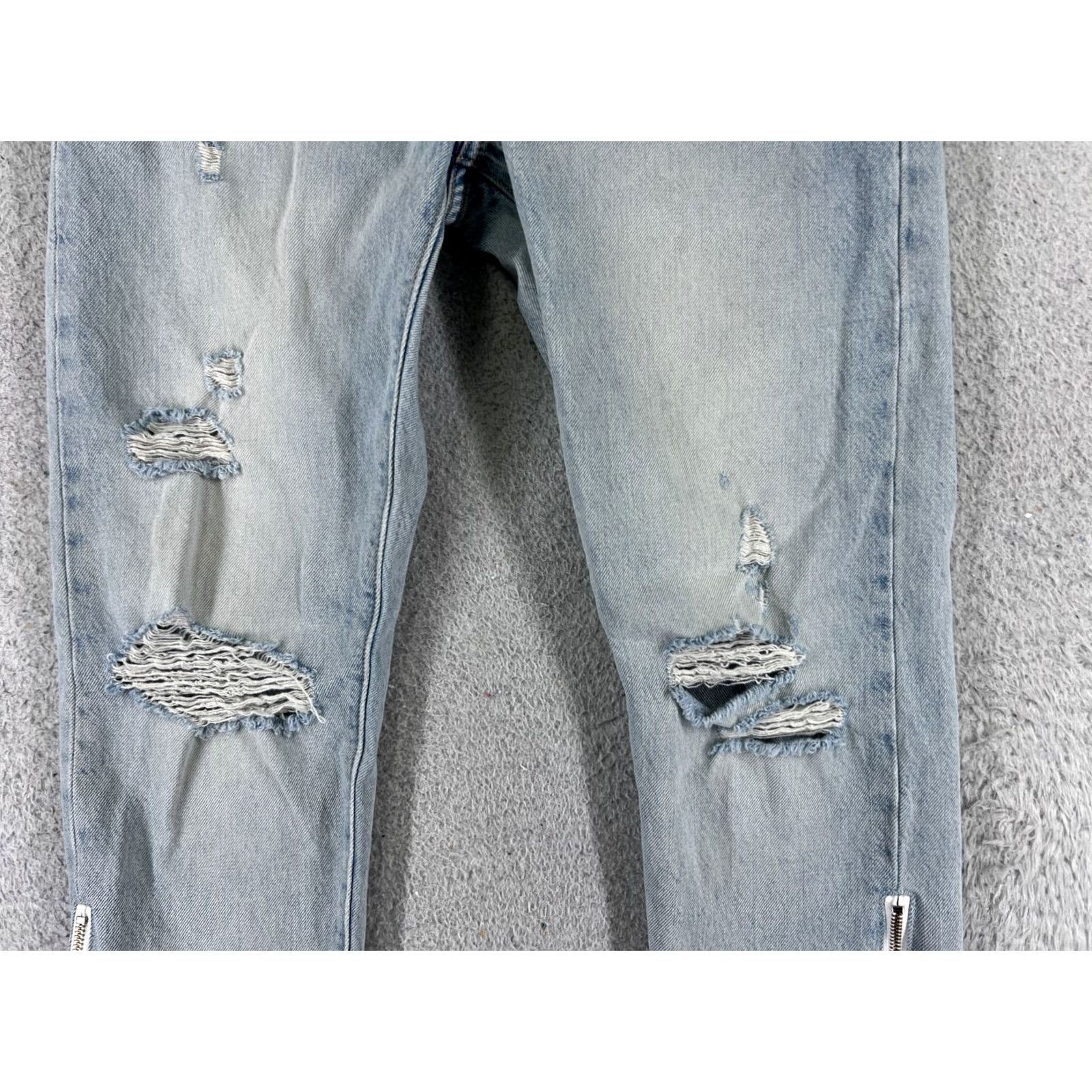 Levi's Levi's Jeans 501 XX Slim Denim Blue 29 Adult Regular Pants Tapered Ankle Zip Button Fly Cotton Blend Pocket 5-Pocket Vintage No Women Size 29" - 3 Thumbnail
