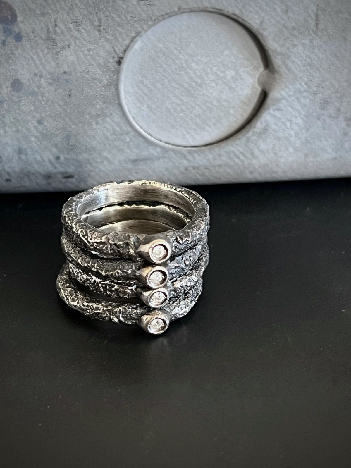 Flower Bee Simple Rings