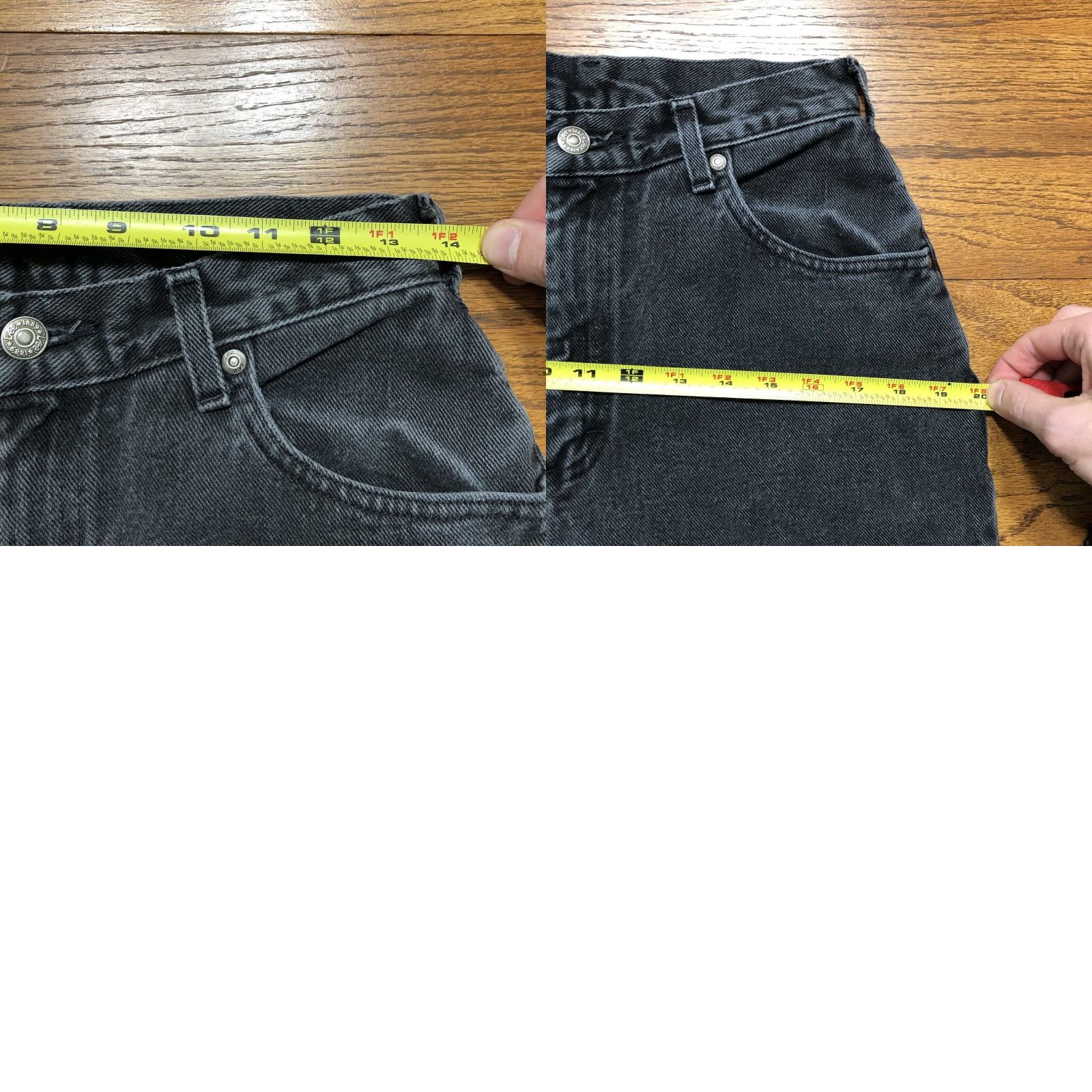 Lee VTG Lee Jeans Womens 27x33 Mom High Rise Black Distressed Denim Western Logo 5-Pocket Regular Rise USA Cowgirl 80s 90s Mens? Wait. Size 27" / US 4 / IT 40 - 9 Thumbnail