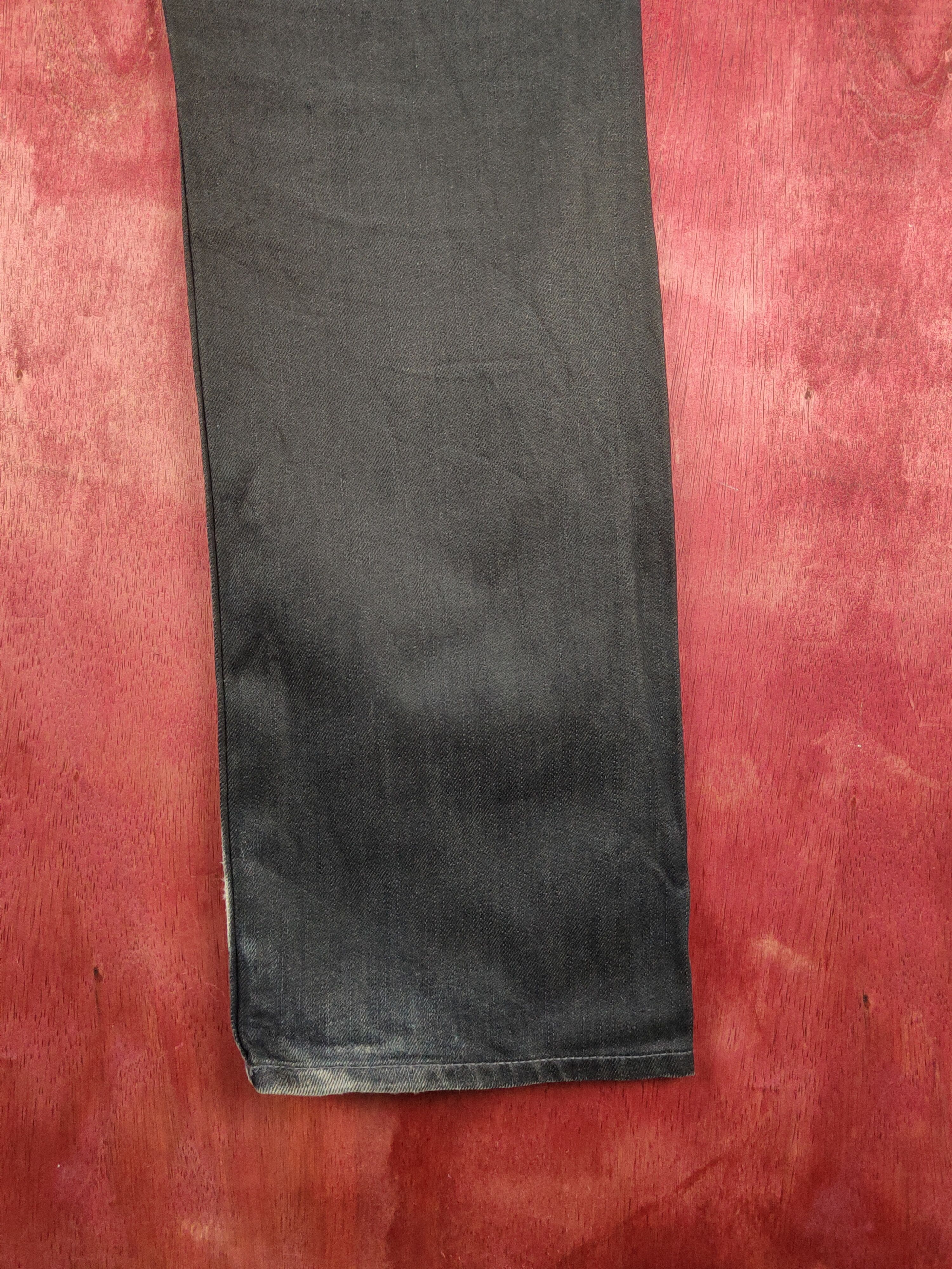 Japanese Brand Nylaus Black Faded Distressed Ripped Jeans #S2314 Size US 36 / EU 52 - 11 Thumbnail