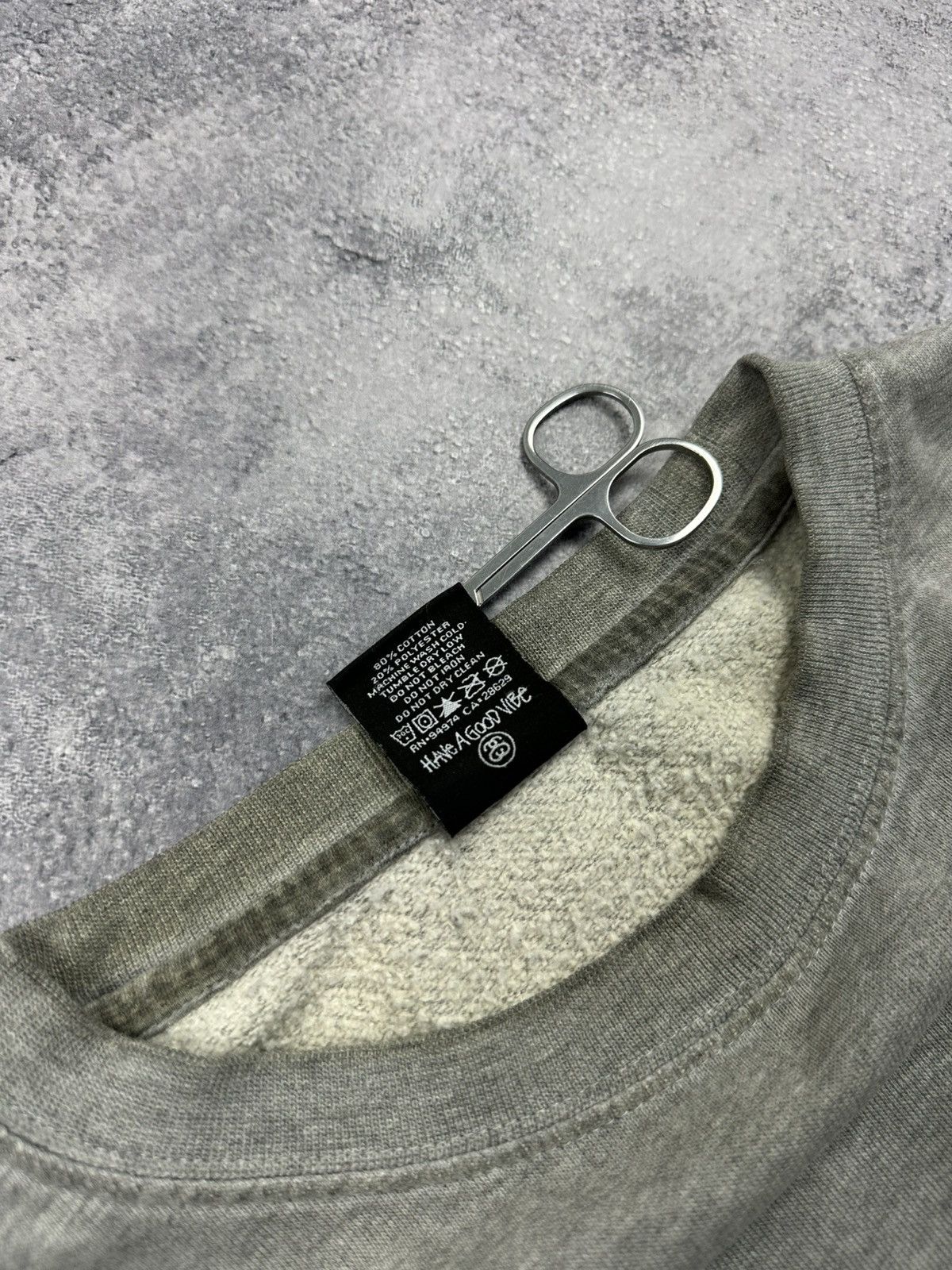 Stussy Vintage Stussy Sweatshirt Big Logo Rare Y2K Grey Pullover Size US M / EU 48-50 / 2 - 7 Thumbnail