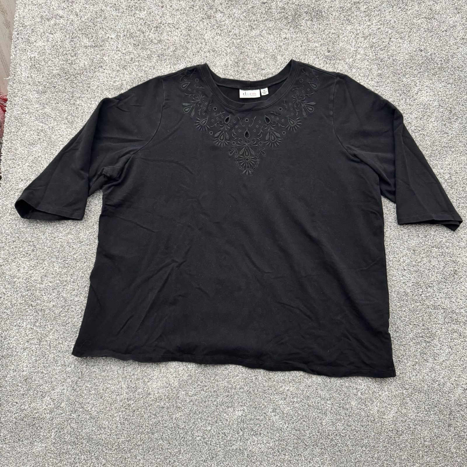 Other Embroidered Top Womens 3X Plus Paisley Feminine Boho 2010s Size 3XL / US 20-22 - 1 Thumbnail